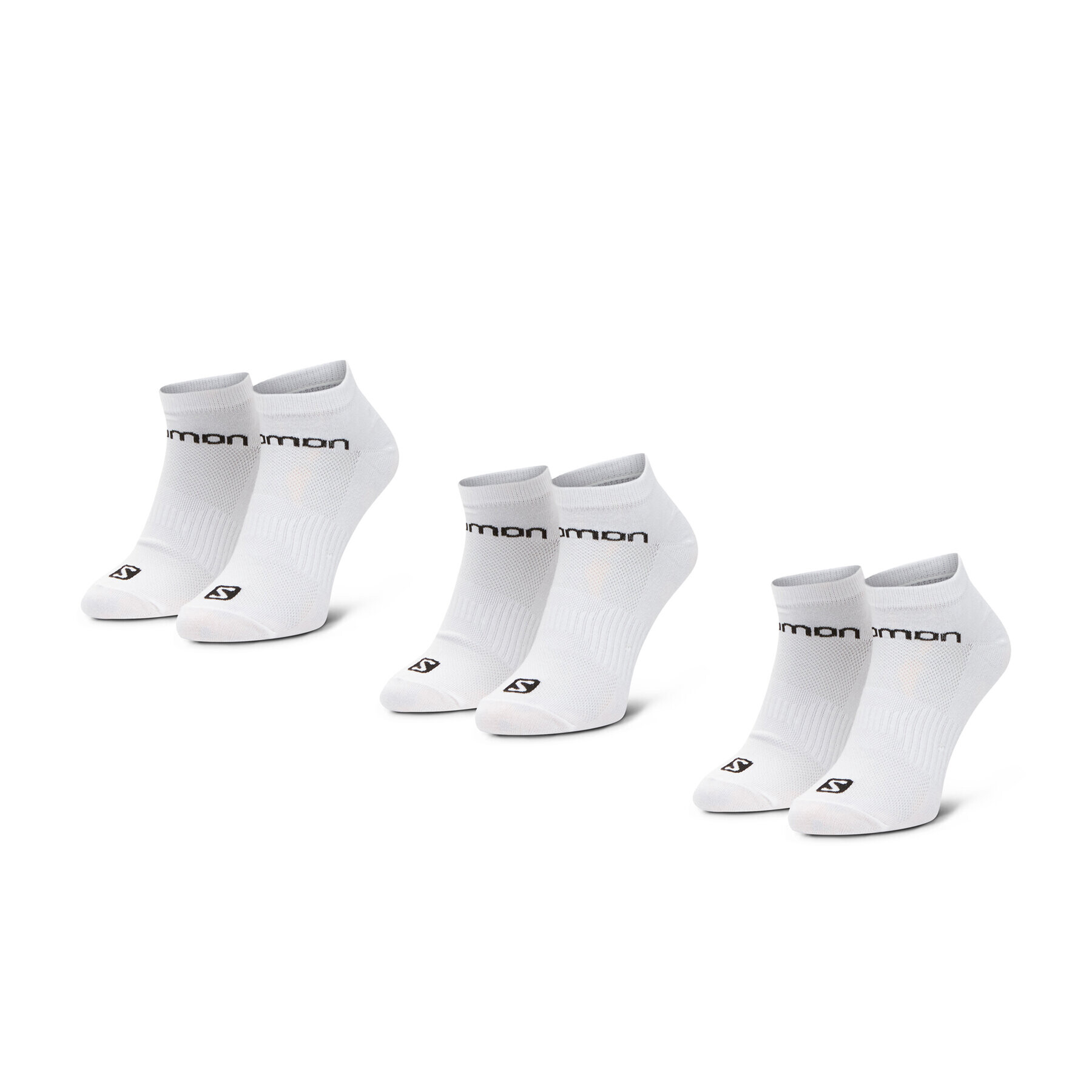 Salomon Комплект 3 чифта къси чорапи мъжки Live Low 3 Pack 09949 58 E0 Бял - Pepit.bg