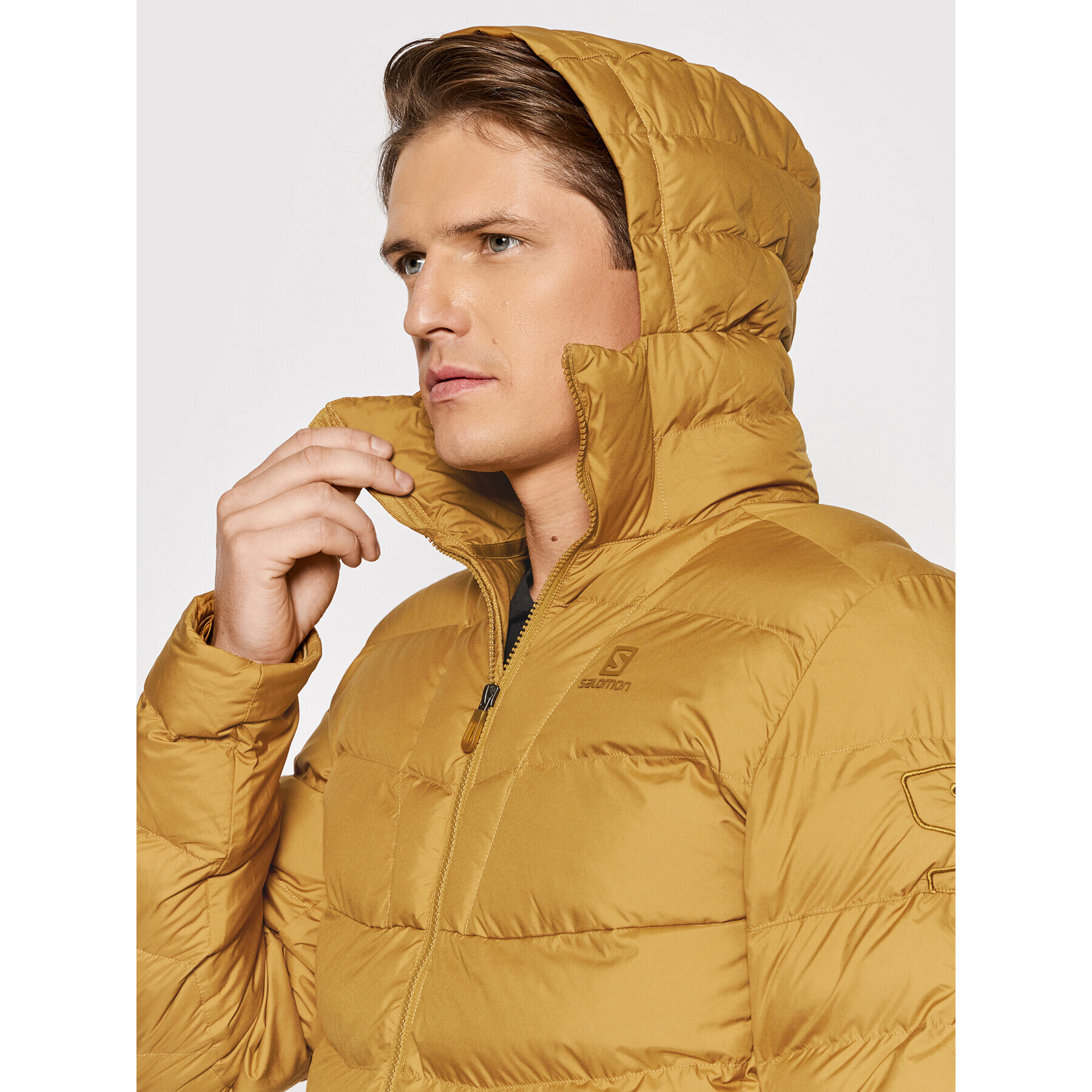 Salomon Пухено яке Essential Xwarm LC1578000 Жълт Active Fit - Pepit.bg