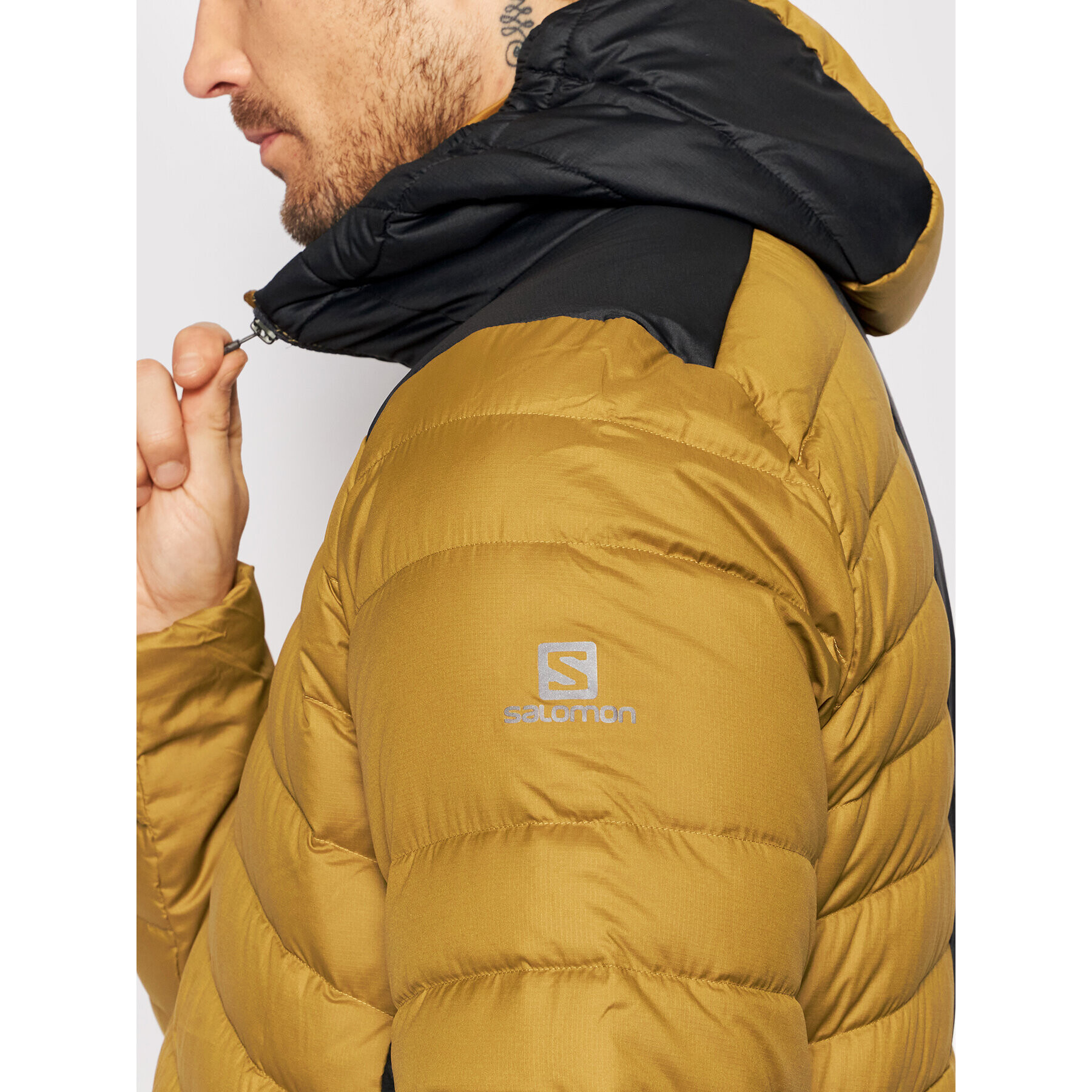 Salomon Пухено яке Essential Xwarm LC1611500 Жълт Regular Fit - Pepit.bg