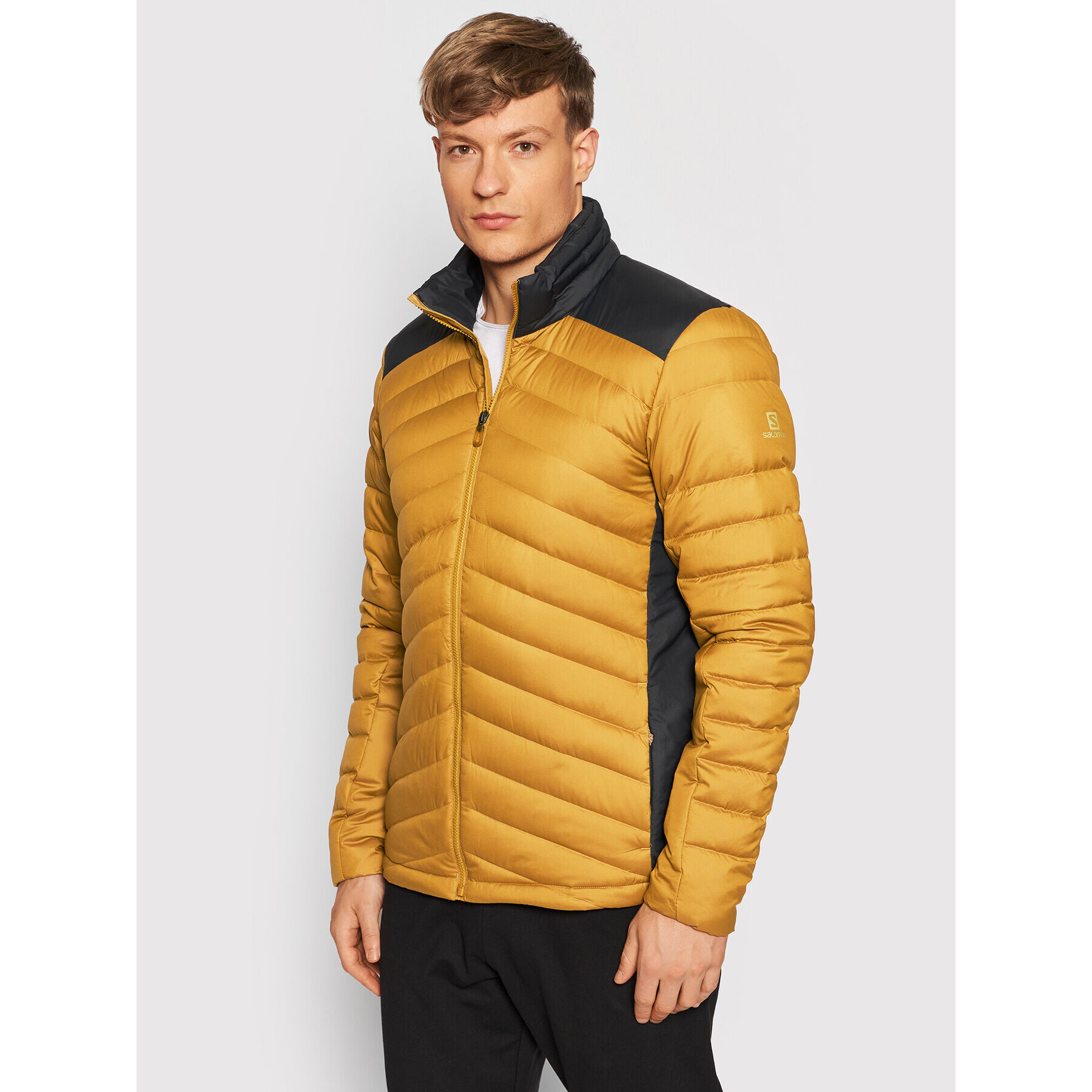 Salomon Пухено яке Sntial LC1612100 Жълт Regular Fit - Pepit.bg