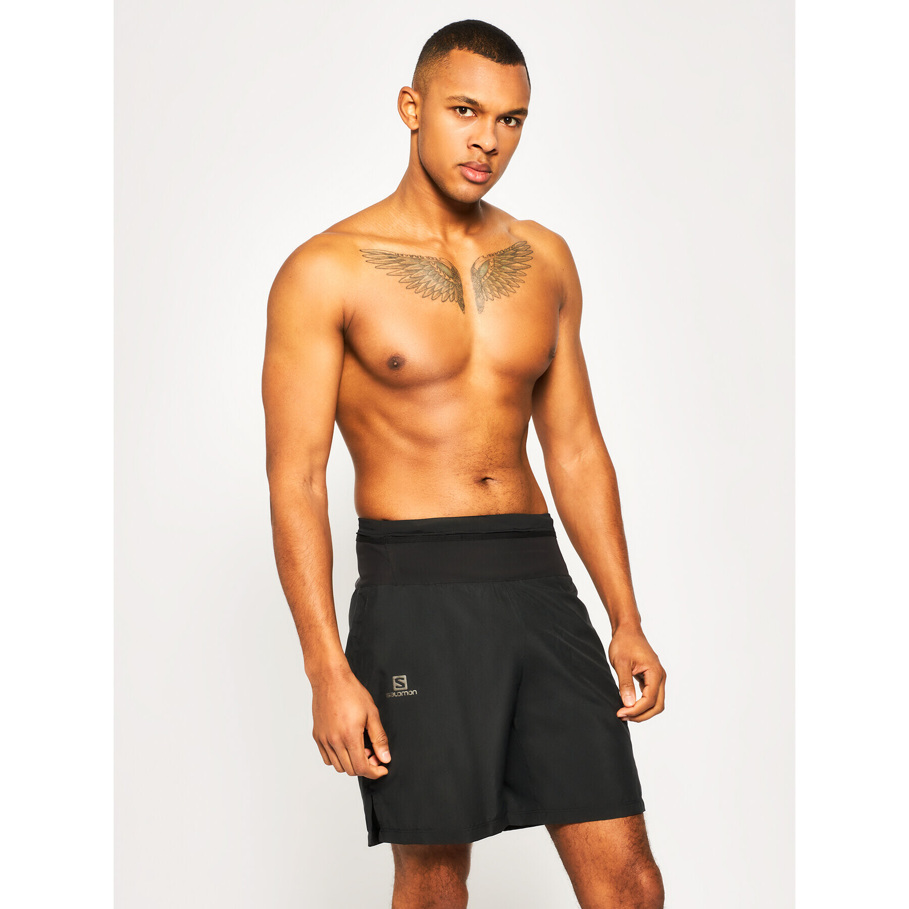 Salomon Спортни шорти Training Short LC1035600 Черен Active Fit - Pepit.bg