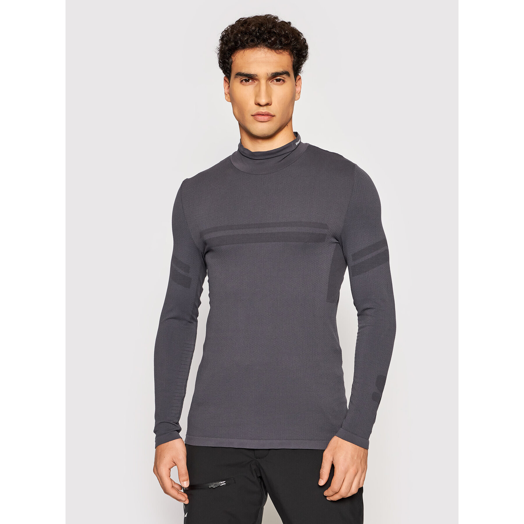 Salomon Тениска от техническо трико Essential Warm LC1621200 Сив Slim Fit - Pepit.bg