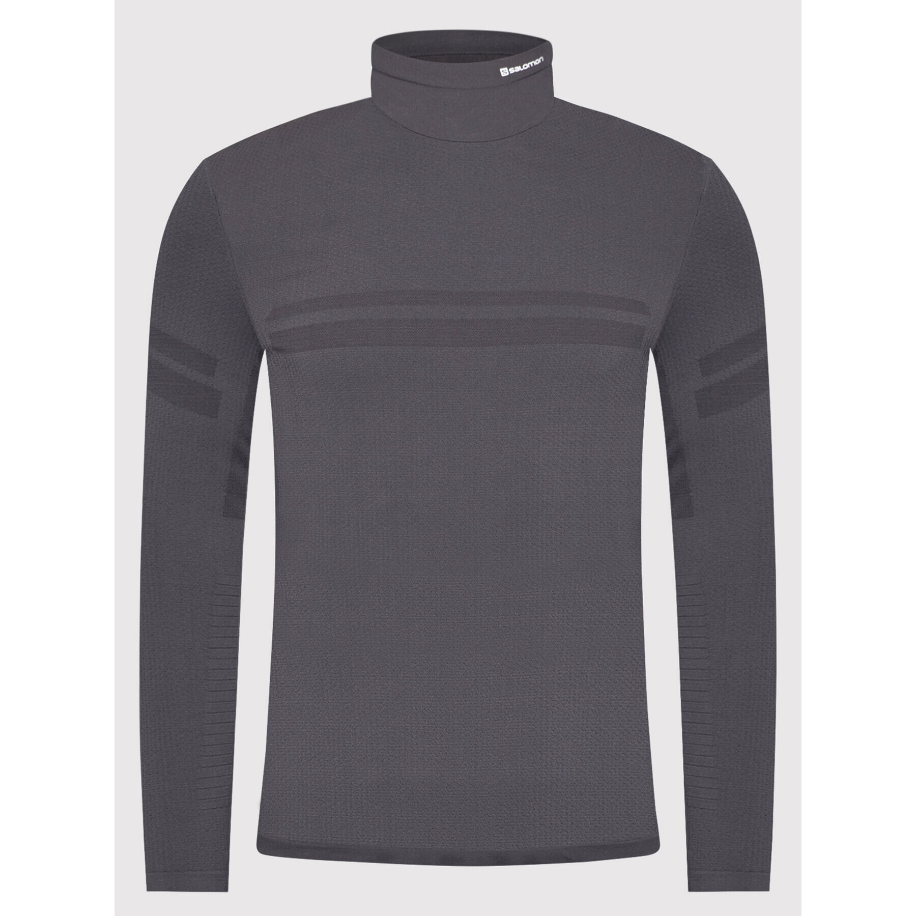 Salomon Тениска от техническо трико Essential Warm LC1621200 Сив Slim Fit - Pepit.bg