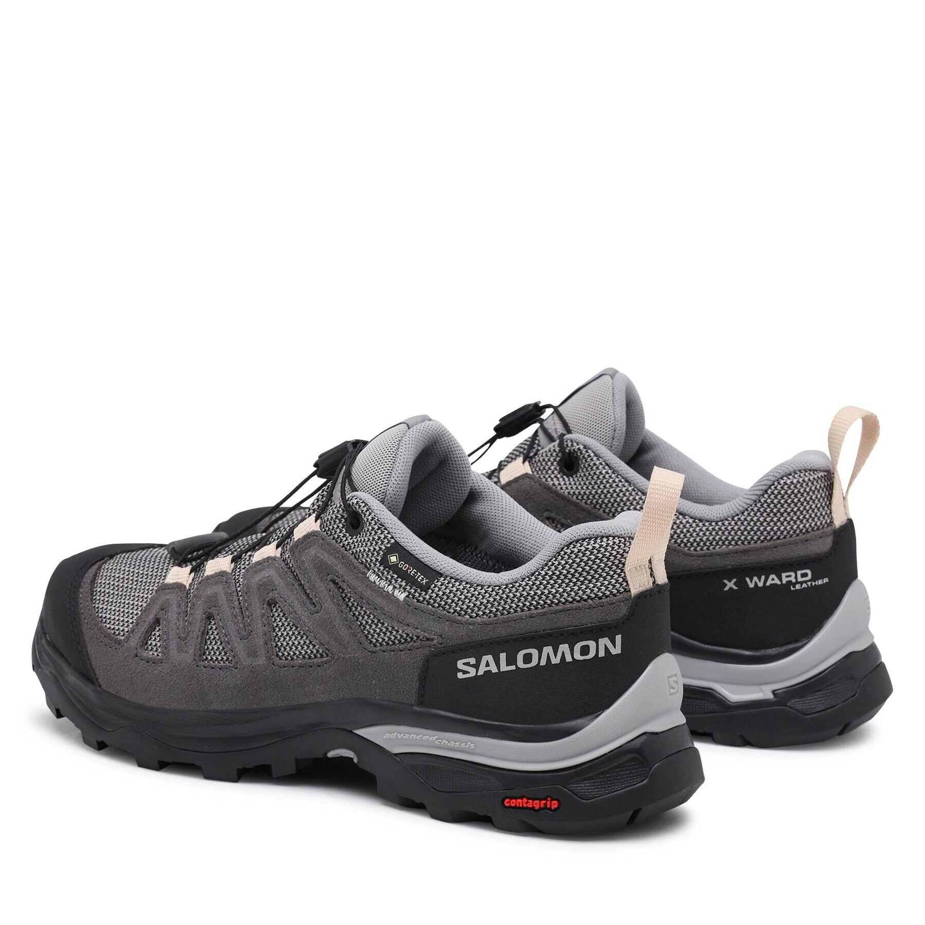 Salomon Туристически X Ward Leather GORE-TEX L47182400 Черен - Pepit.bg