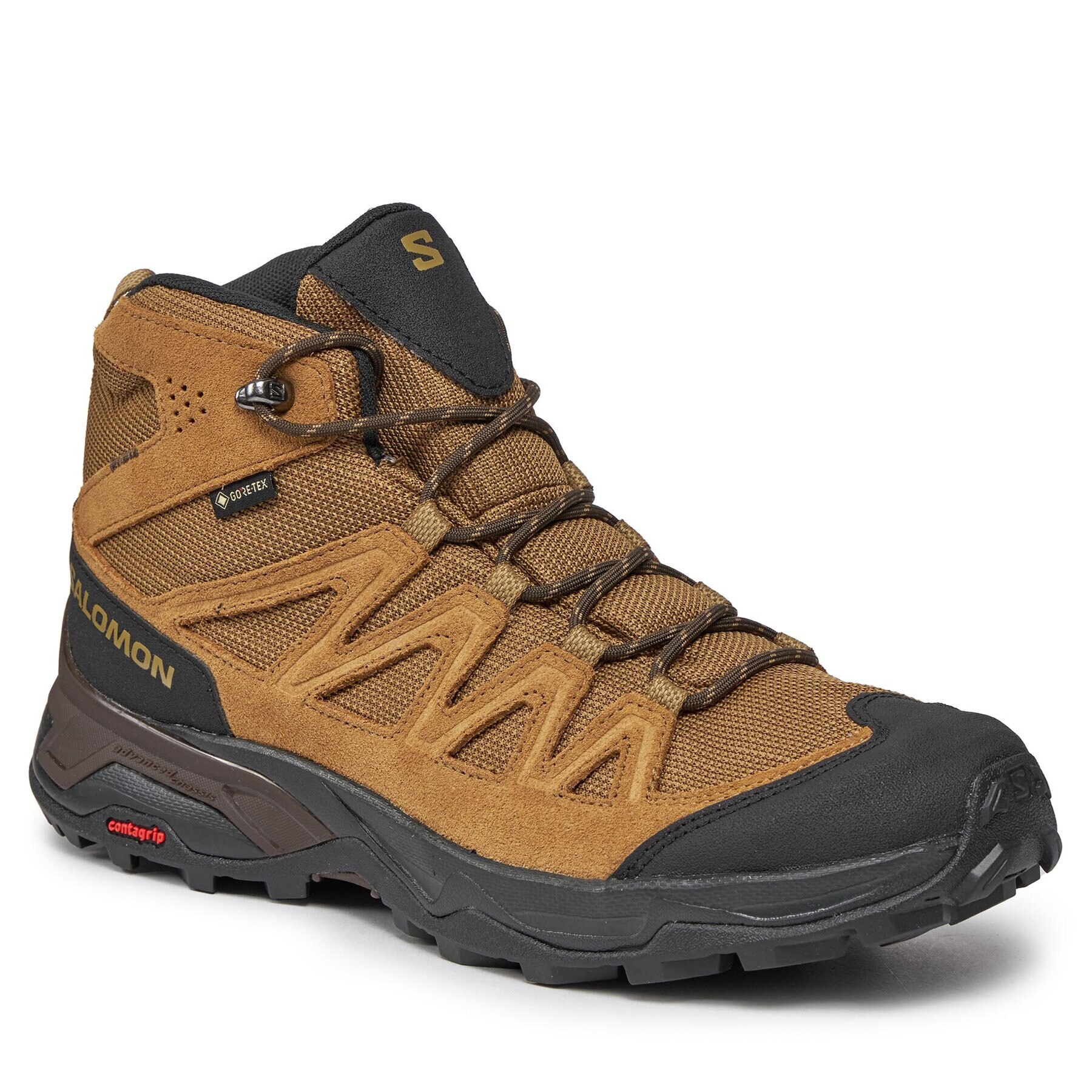 Salomon Туристически X Ward Leather Mid GORE-TEX L47181800 Кафяв - Pepit.bg