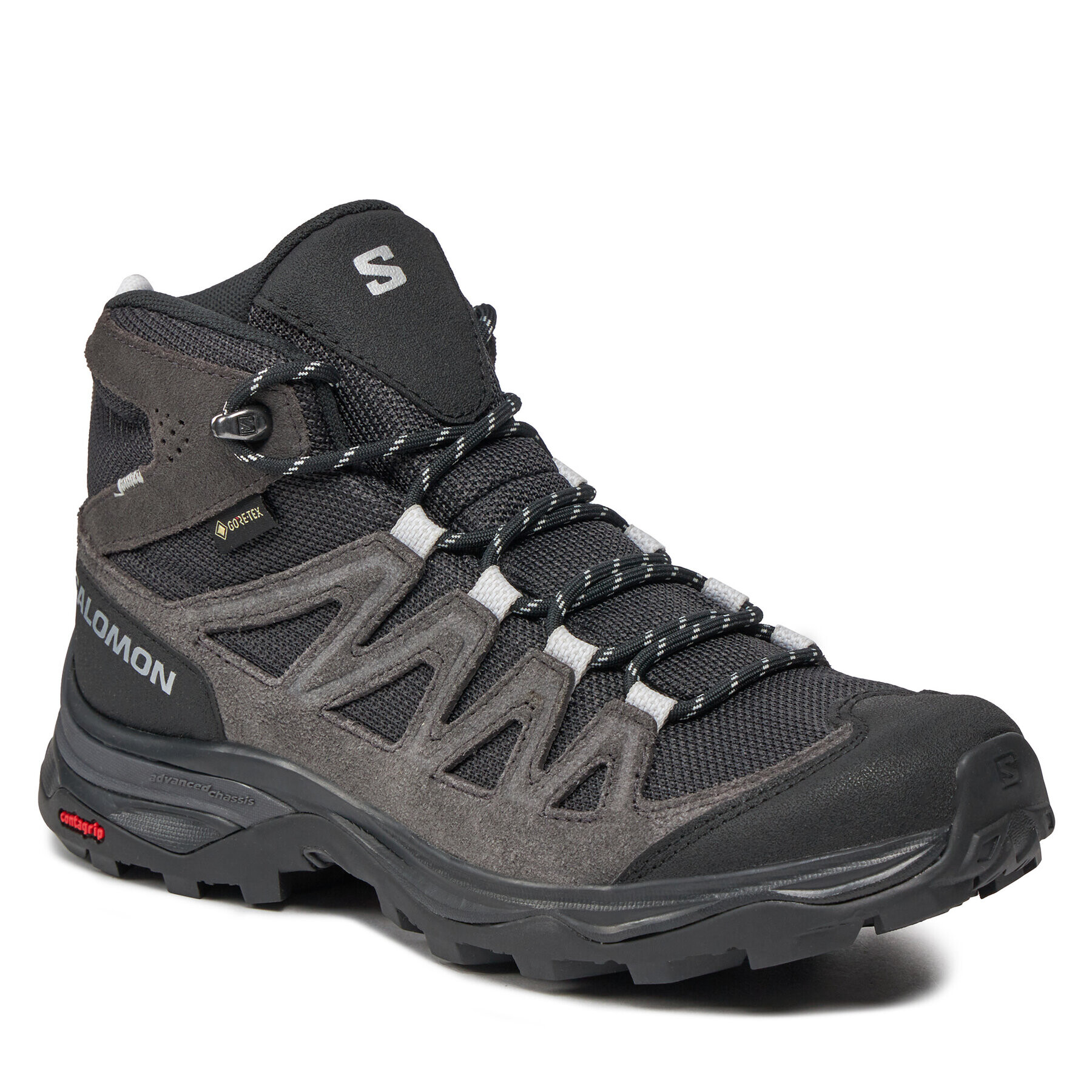 Salomon Туристически X Ward Leather Mid GORE-TEX L47181900 Черен - Pepit.bg