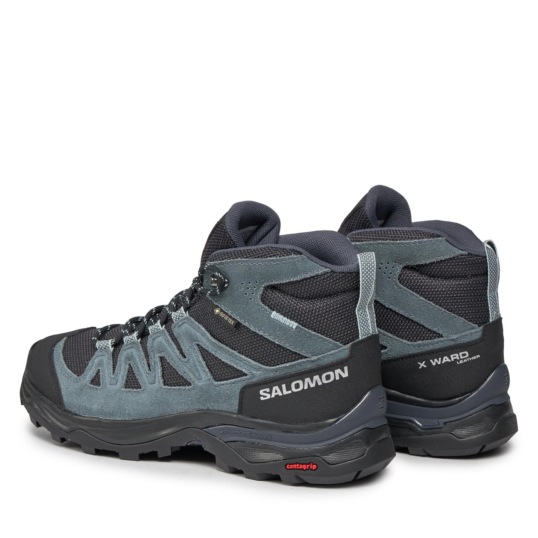 Salomon Туристически X Ward Leather Mid GORE-TEX L47182000 Син - Pepit.bg