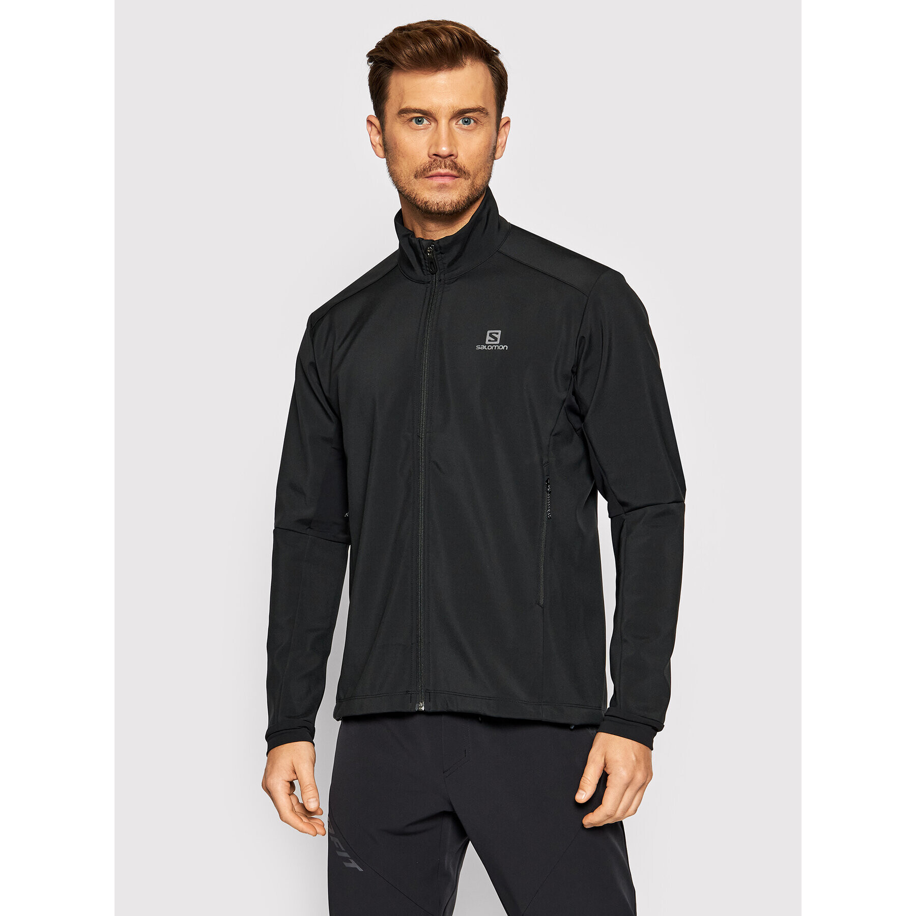 Salomon Яке softshell Agile LC1370600 Черен Active Fit - Pepit.bg