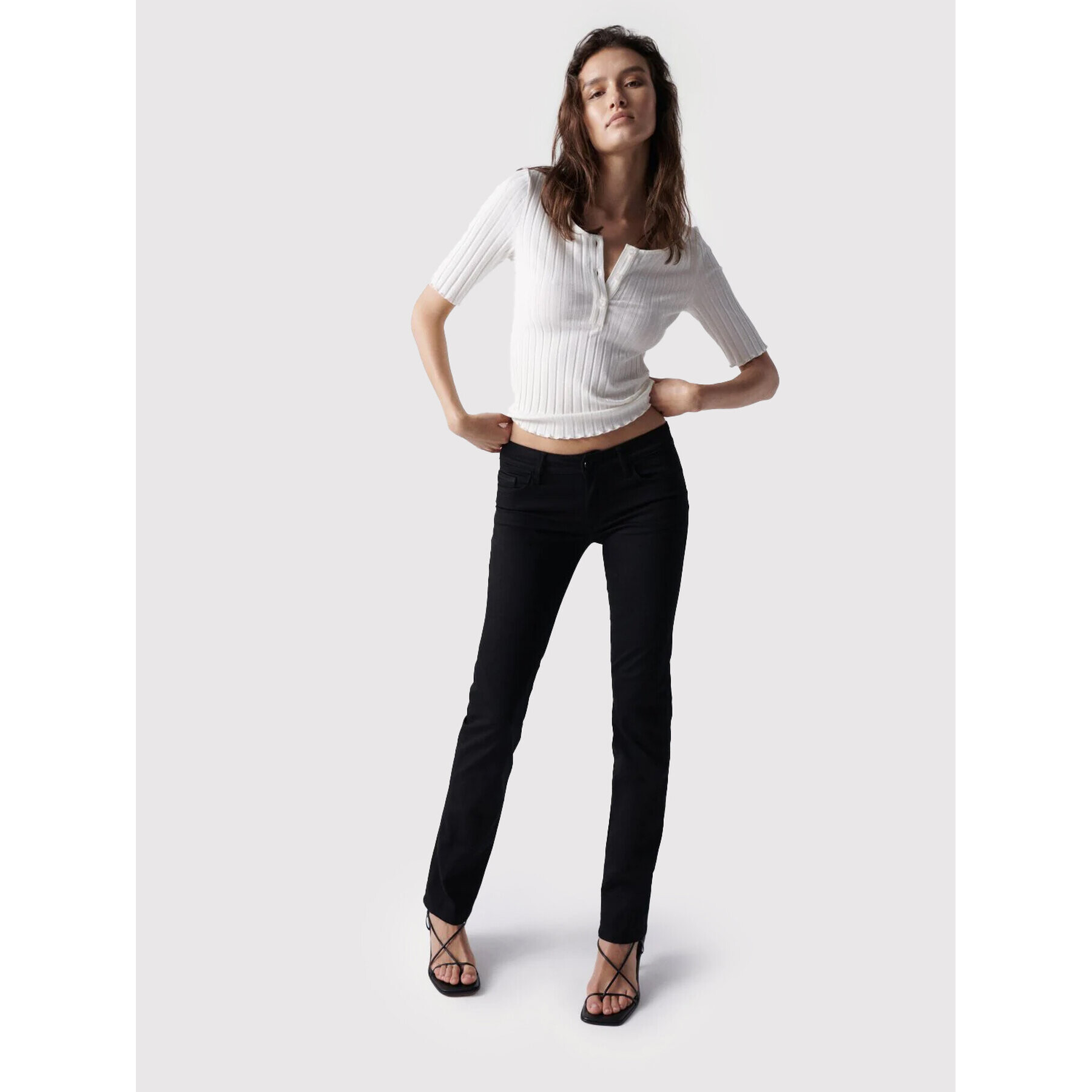 Salsa Блуза 126427 Бял Regular Fit - Pepit.bg