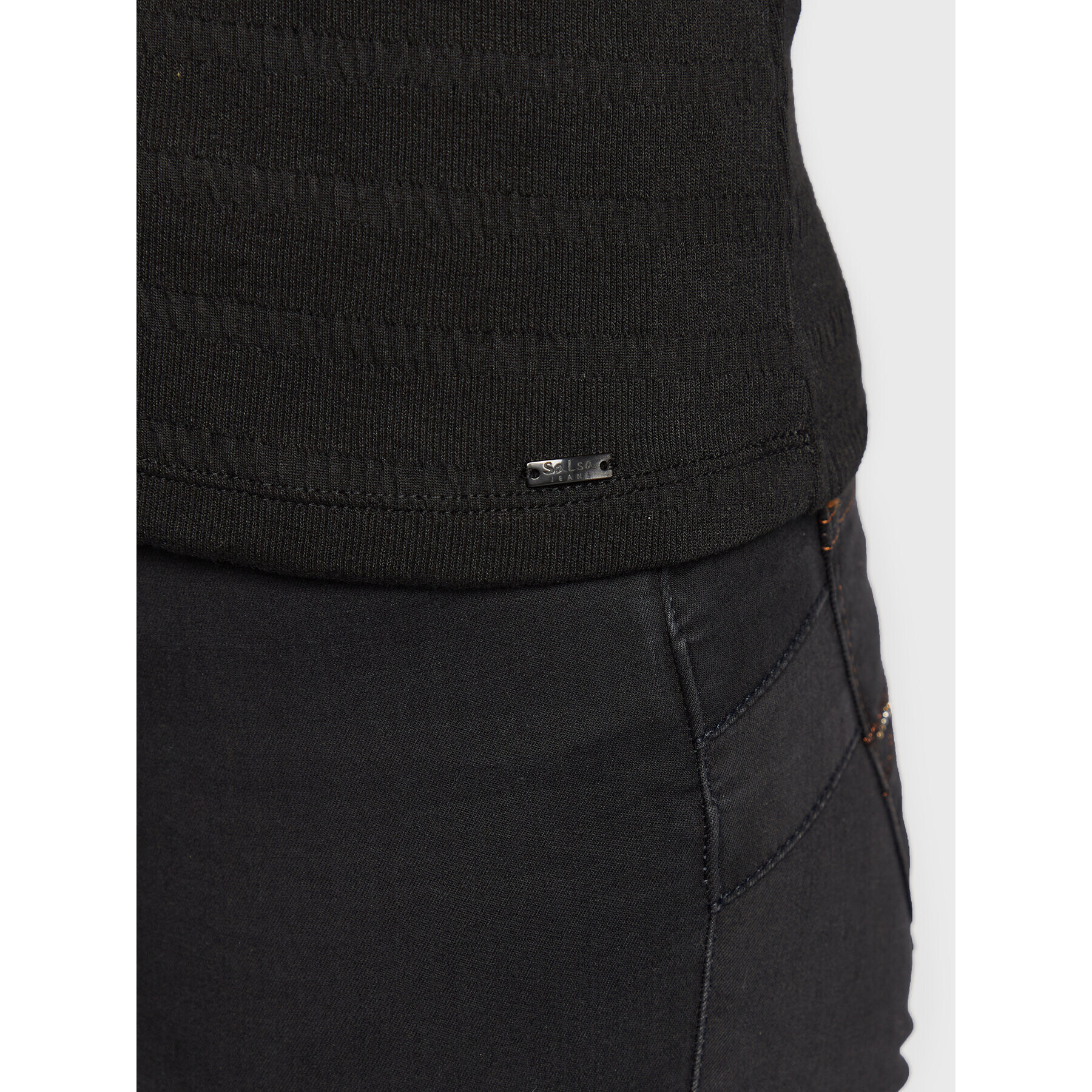 Salsa Блуза 126453 Черен Slim Fit - Pepit.bg