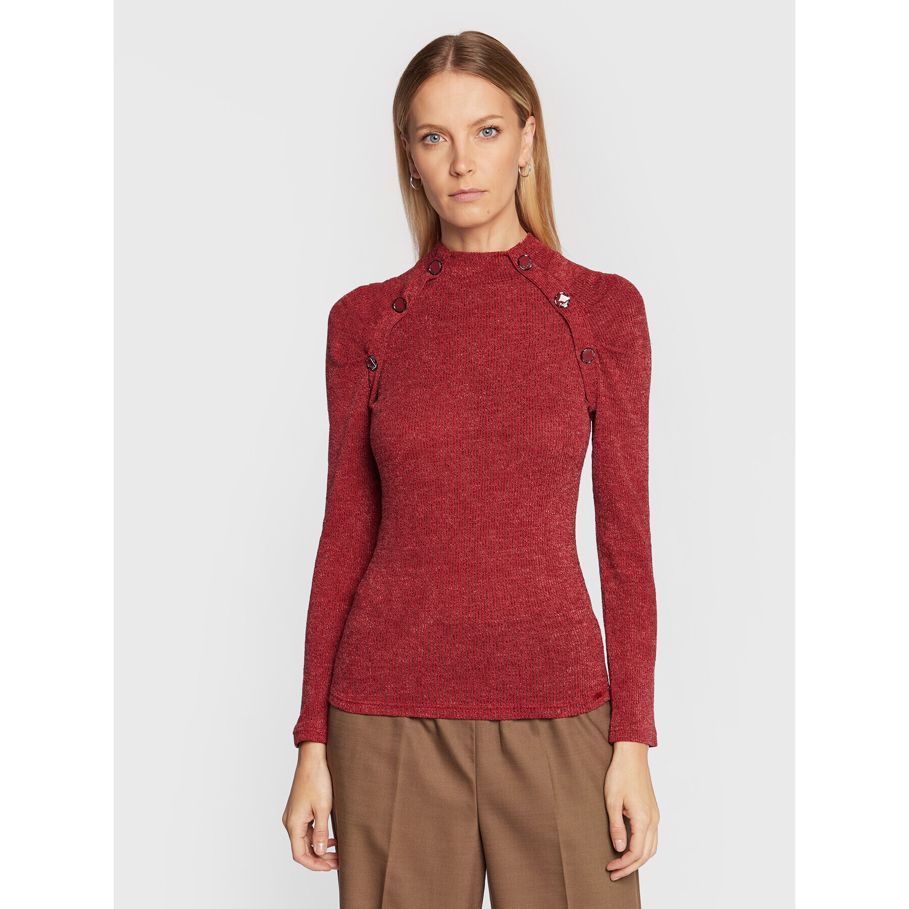 Salsa Блуза 126472 Червен Slim Fit - Pepit.bg