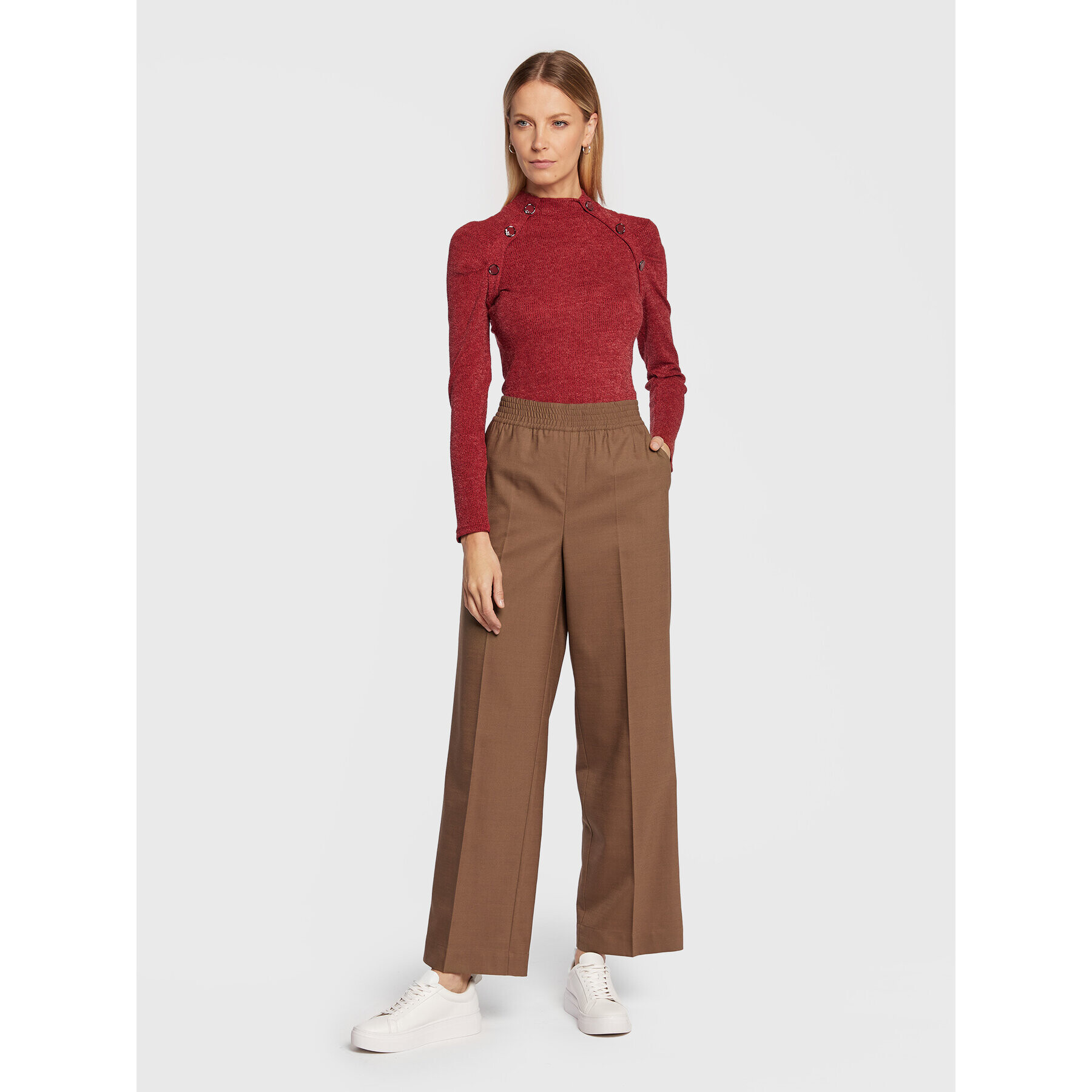 Salsa Блуза 126472 Червен Slim Fit - Pepit.bg