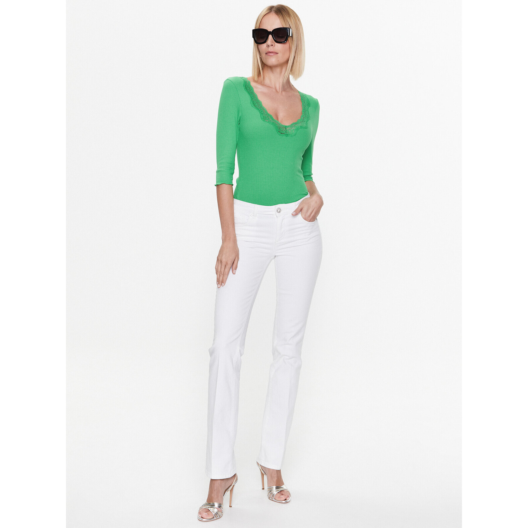 Salsa Блуза 21006749 Зелен Slim Fit - Pepit.bg