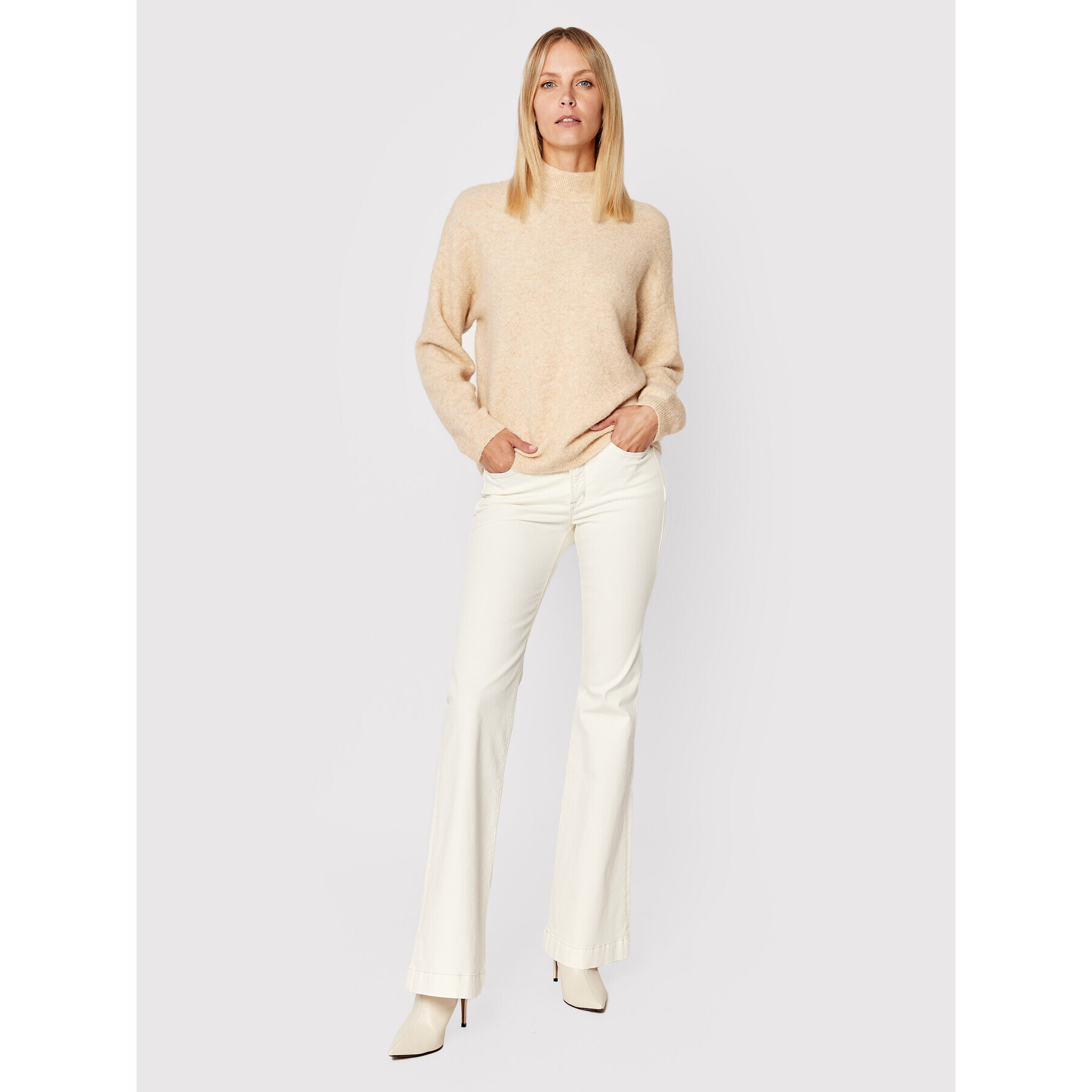 Salsa Дънки 125731 Бял Bottom Up Fit - Pepit.bg