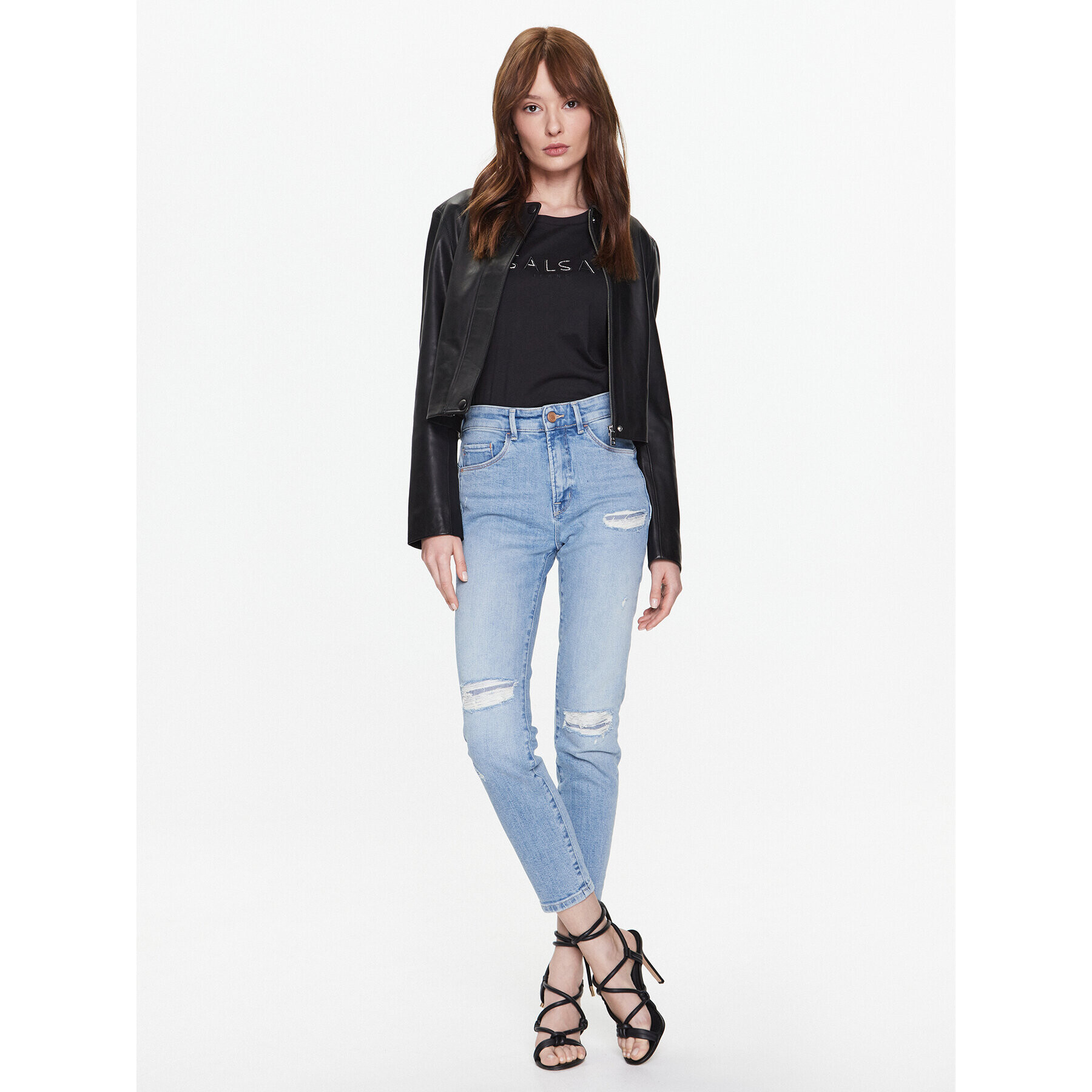 Salsa Дънки 127207 Син Cropped Fit - Pepit.bg