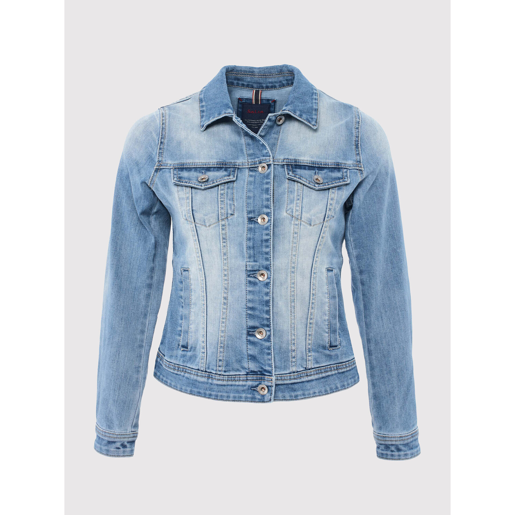 Salsa Дънково яке 123134 Син Slim Fit - Pepit.bg