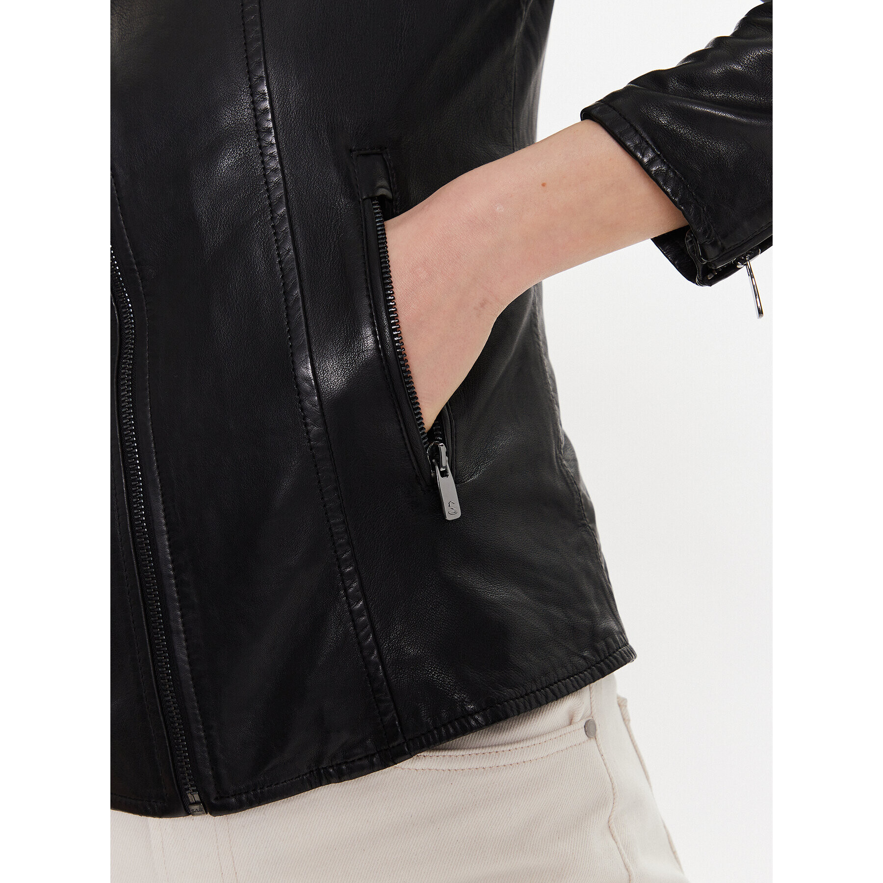 Salsa Кожено яке 127068 Черен Regular Fit - Pepit.bg