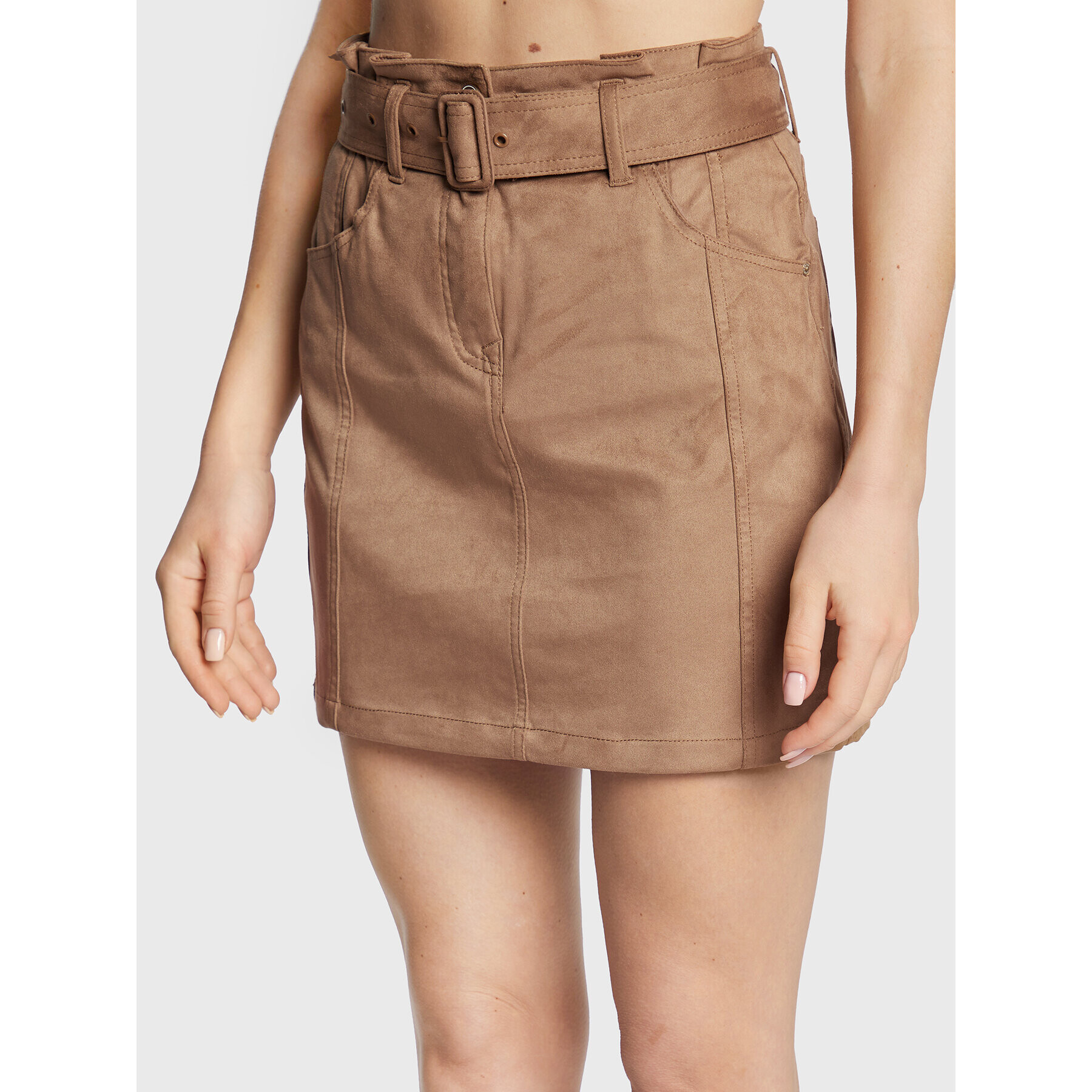 Salsa Мини пола 126500 Кафяв Regular Fit - Pepit.bg
