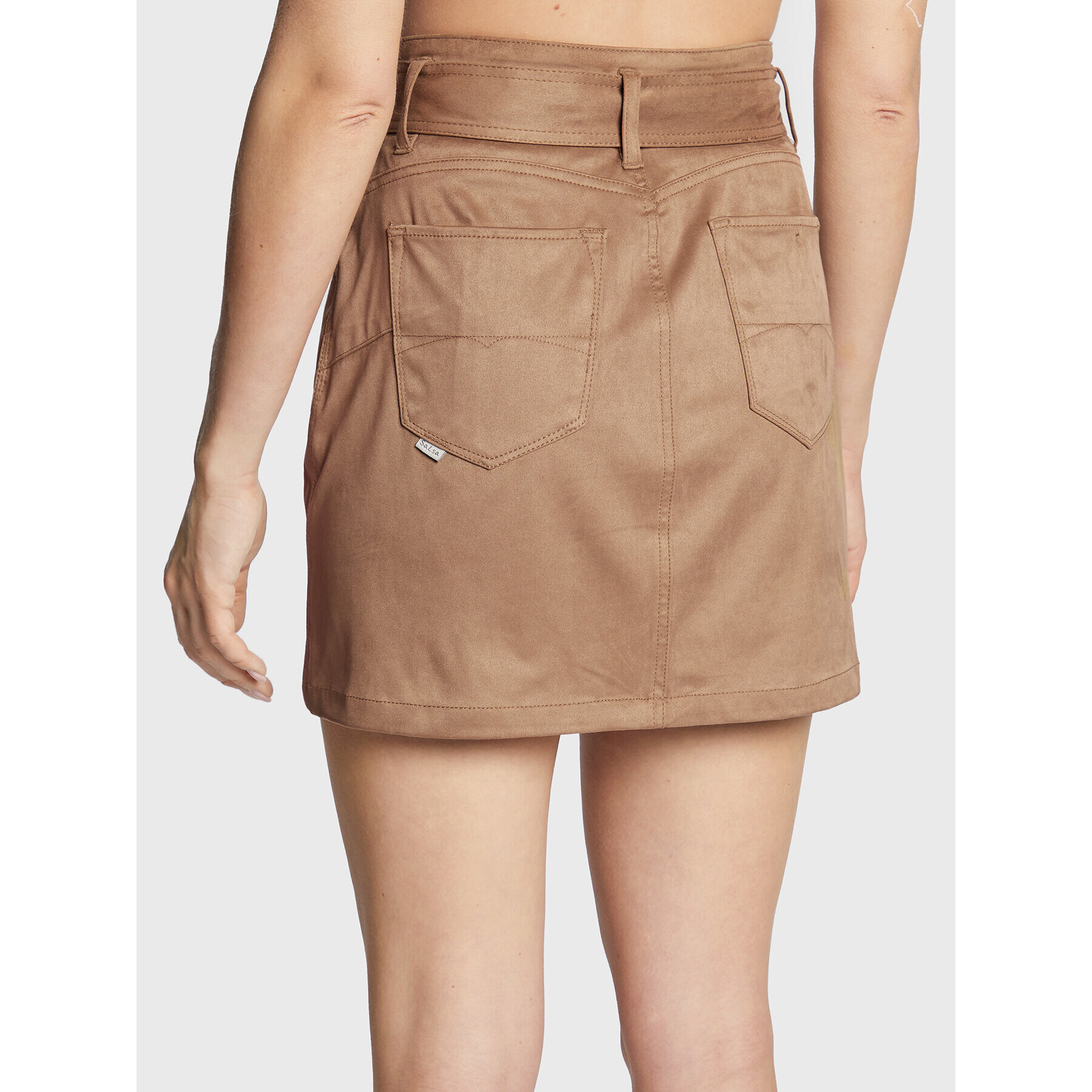 Salsa Мини пола 126500 Кафяв Regular Fit - Pepit.bg