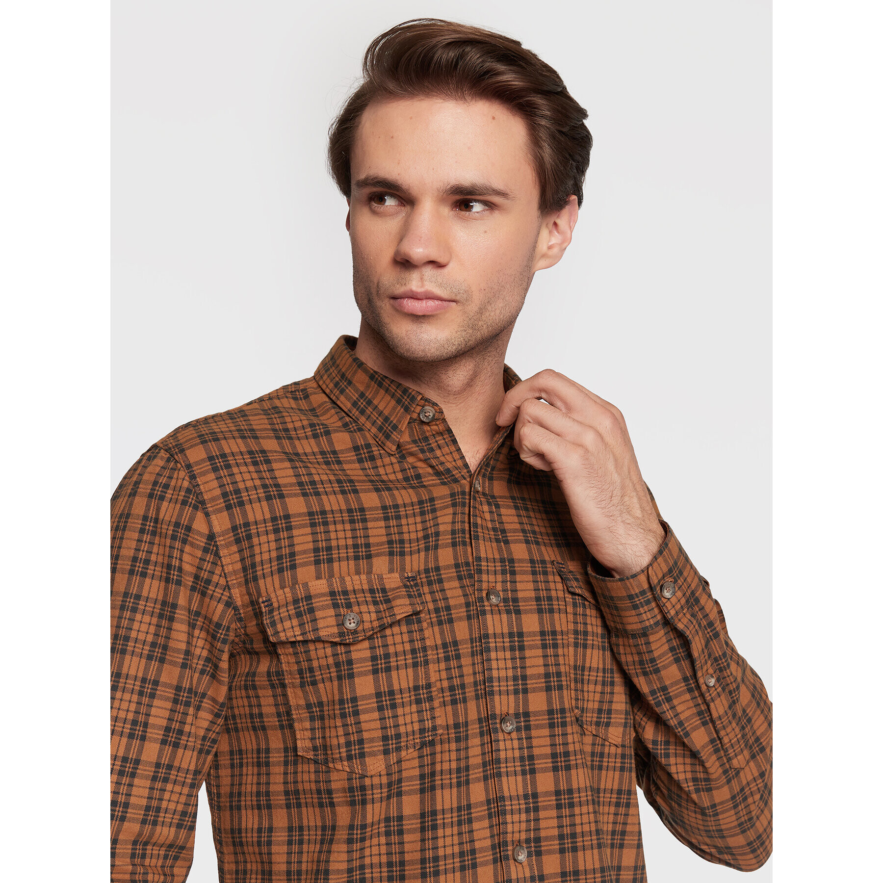 Salsa Риза 126529 Кафяв Slim Fit - Pepit.bg