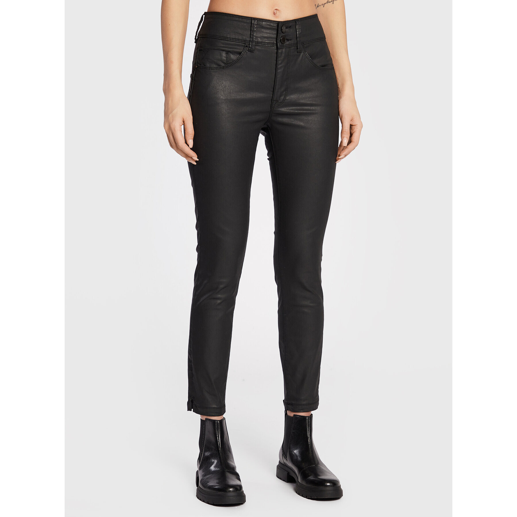 Salsa Текстилни панталони 121997 Черен Slim Fit - Pepit.bg