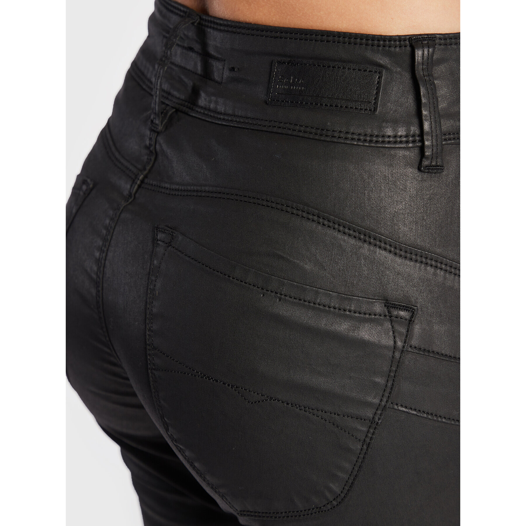 Salsa Текстилни панталони 121997 Черен Slim Fit - Pepit.bg