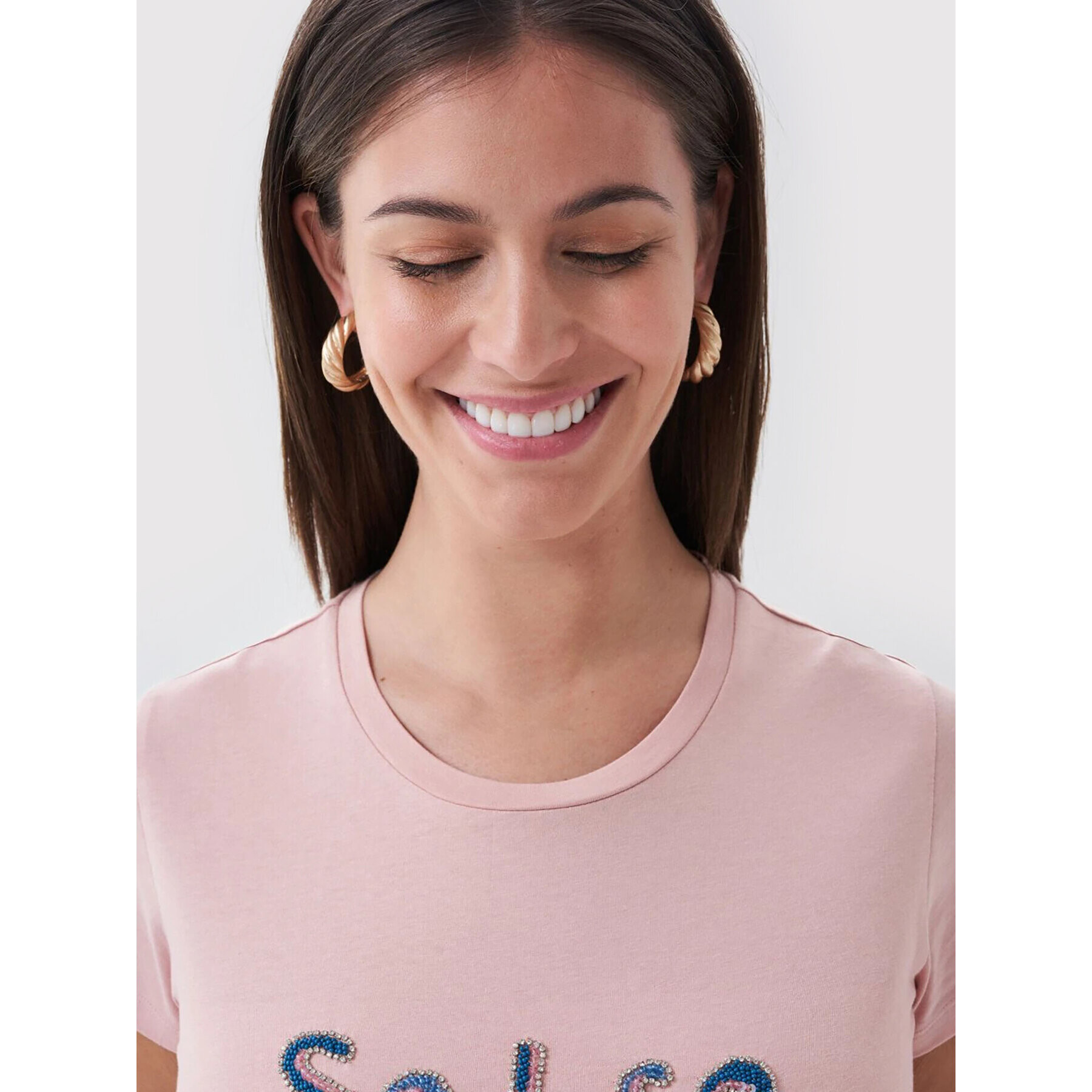 Salsa Тишърт 124326 Бял Regular Fit - Pepit.bg