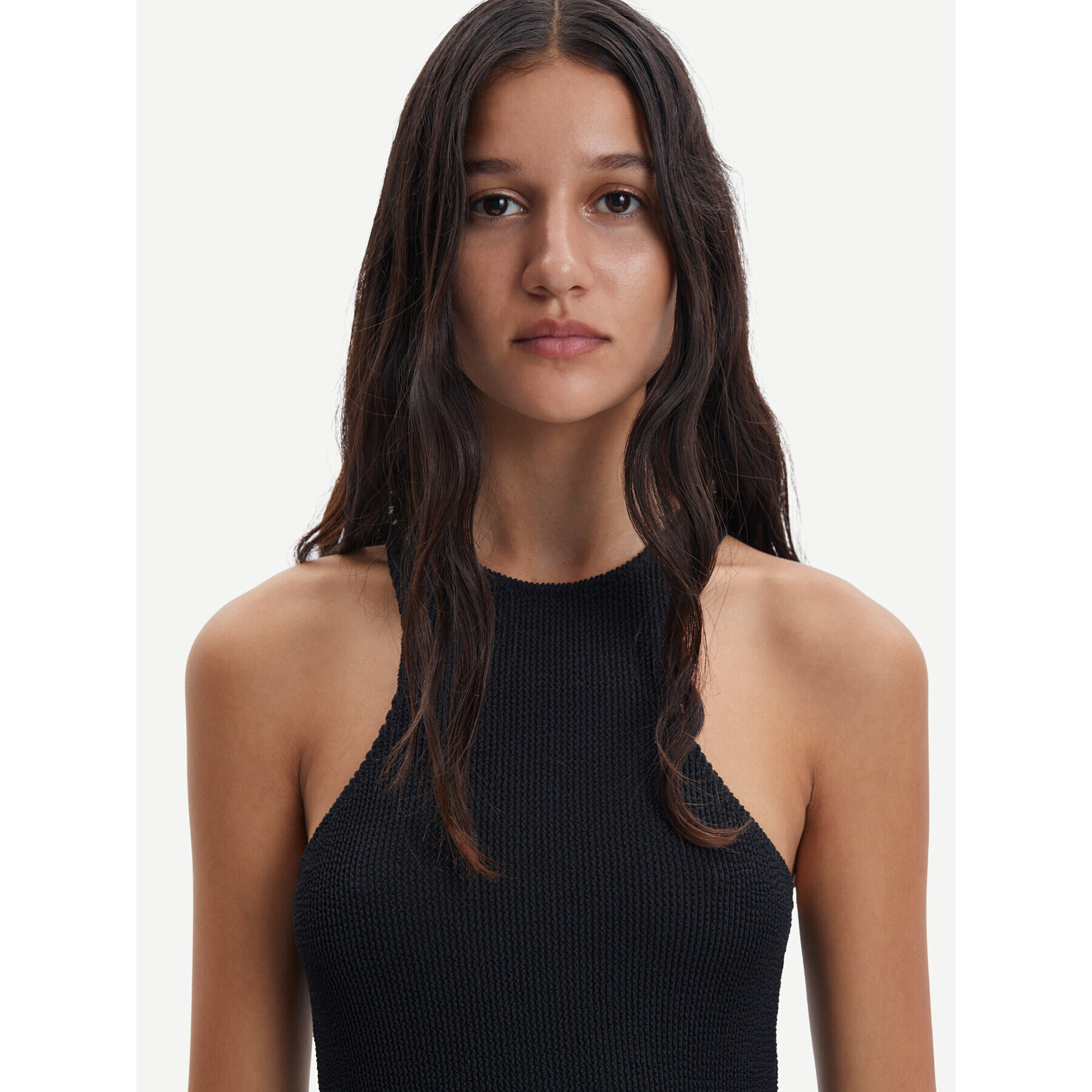 Samsøe Samsøe Ежедневна рокля Erin F23100111 Черен Slim Fit - Pepit.bg