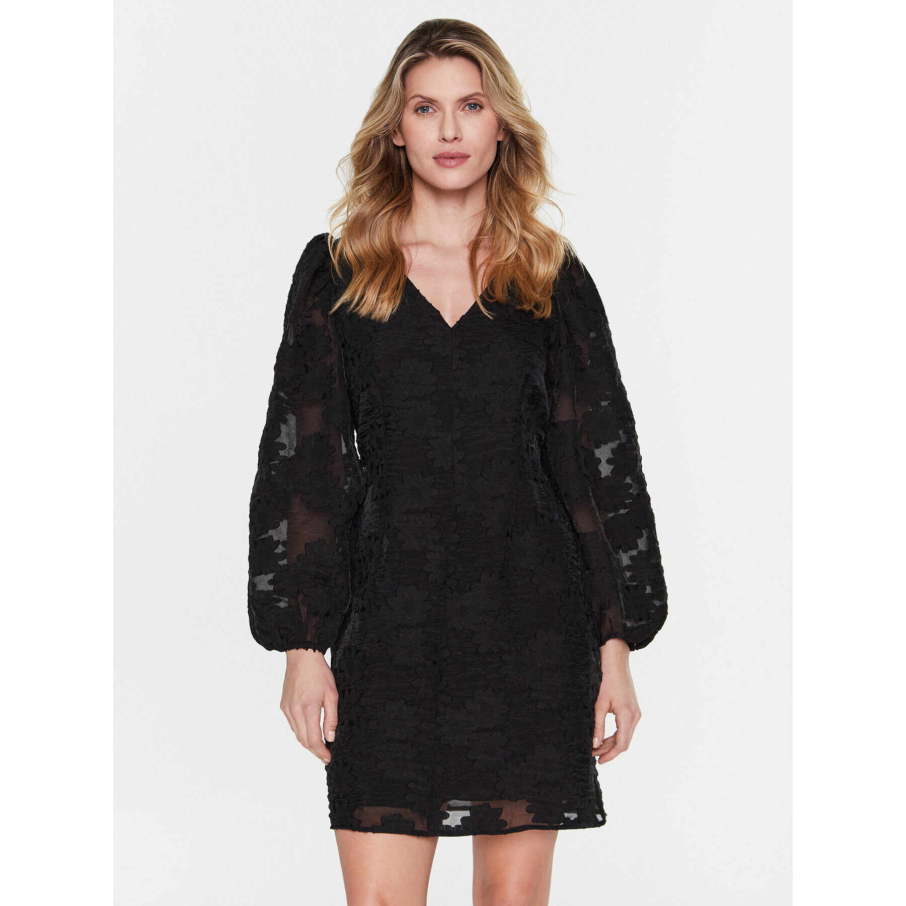Samsøe Samsøe Коктейлна рокля Anai F00002933 Черен Regular Fit - Pepit.bg