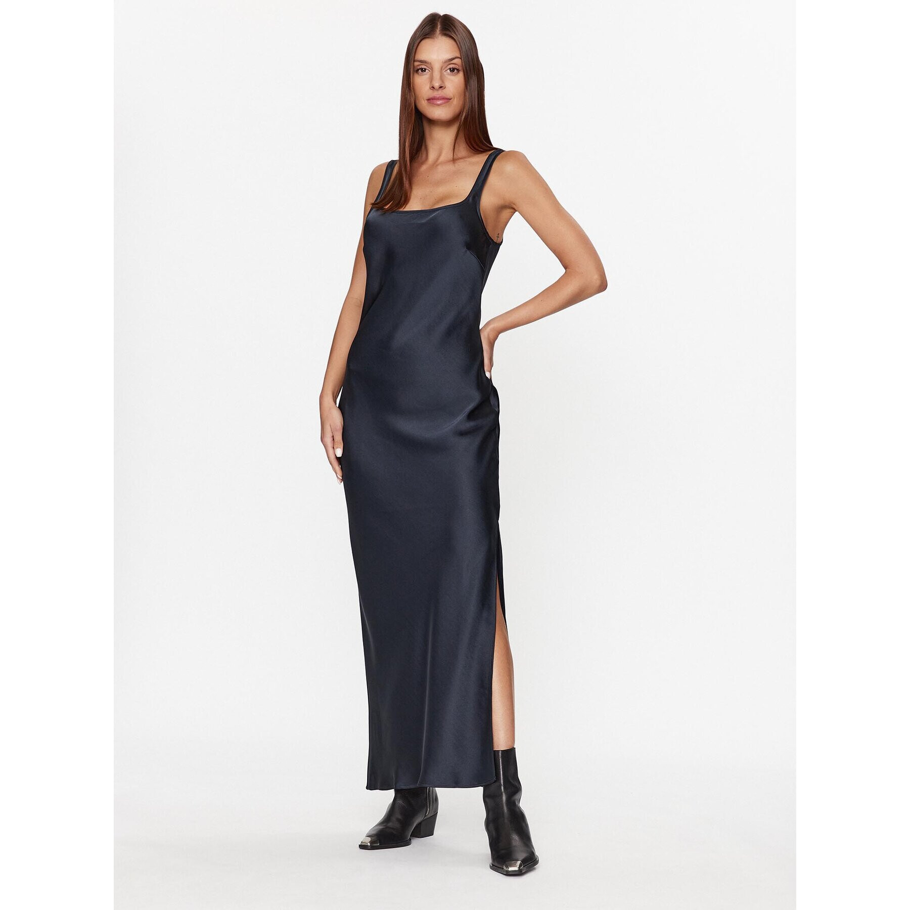 Samsøe Samsøe Коктейлна рокля F23100173 Тъмносин Regular Fit - Pepit.bg