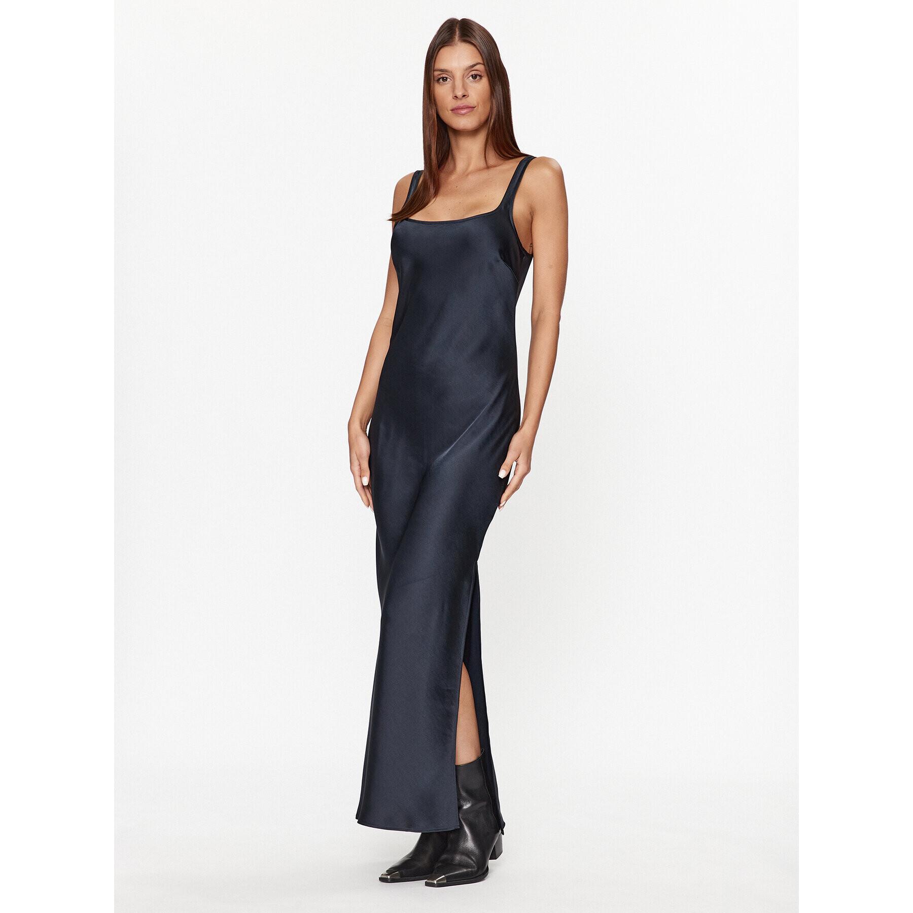 Samsøe Samsøe Коктейлна рокля F23100173 Тъмносин Regular Fit - Pepit.bg