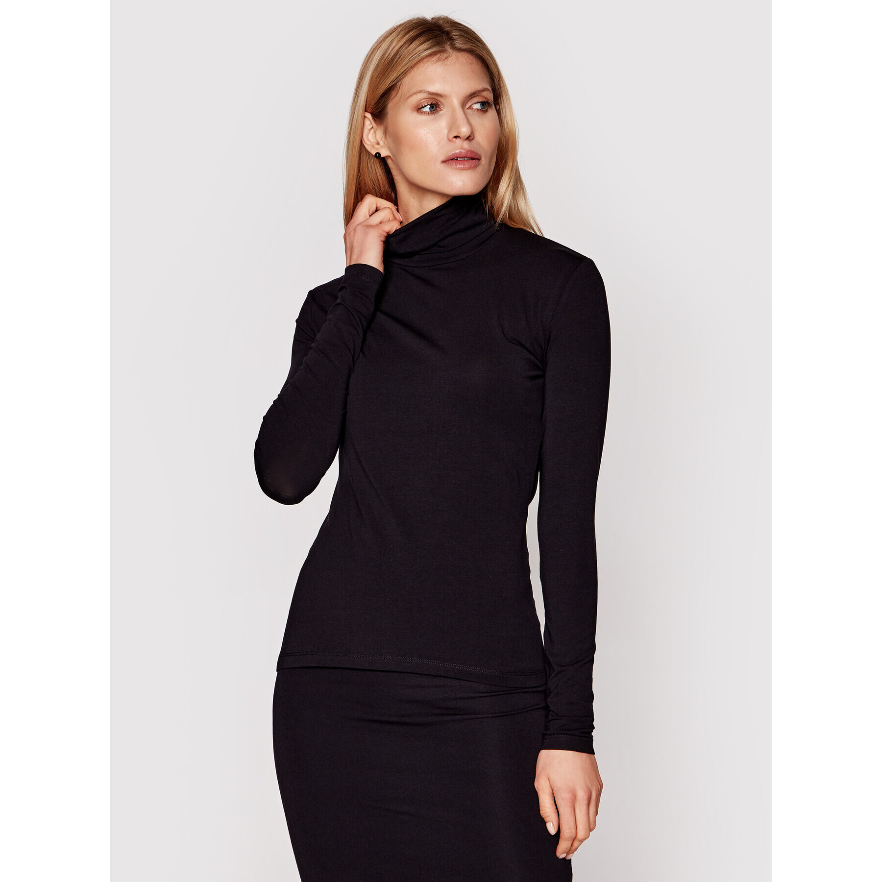 Samsøe Samsøe Поло Ester T-n 265 F00013122 Черен Slim Fit - Pepit.bg