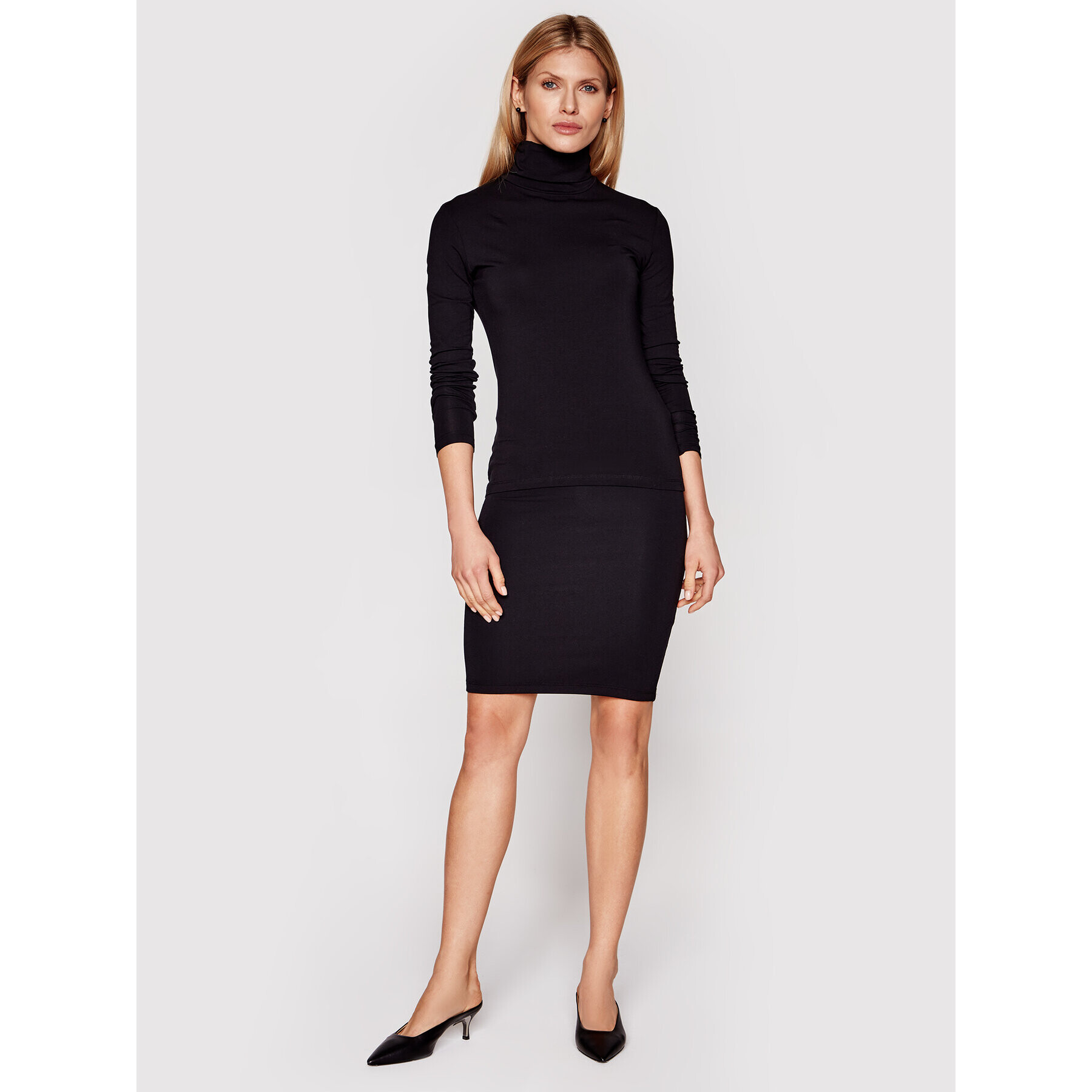 Samsøe Samsøe Поло Ester T-n 265 F00013122 Черен Slim Fit - Pepit.bg