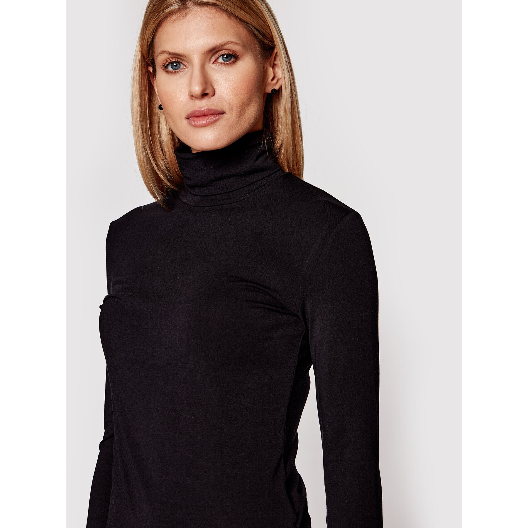 Samsøe Samsøe Поло Ester T-n 265 F00013122 Черен Slim Fit - Pepit.bg