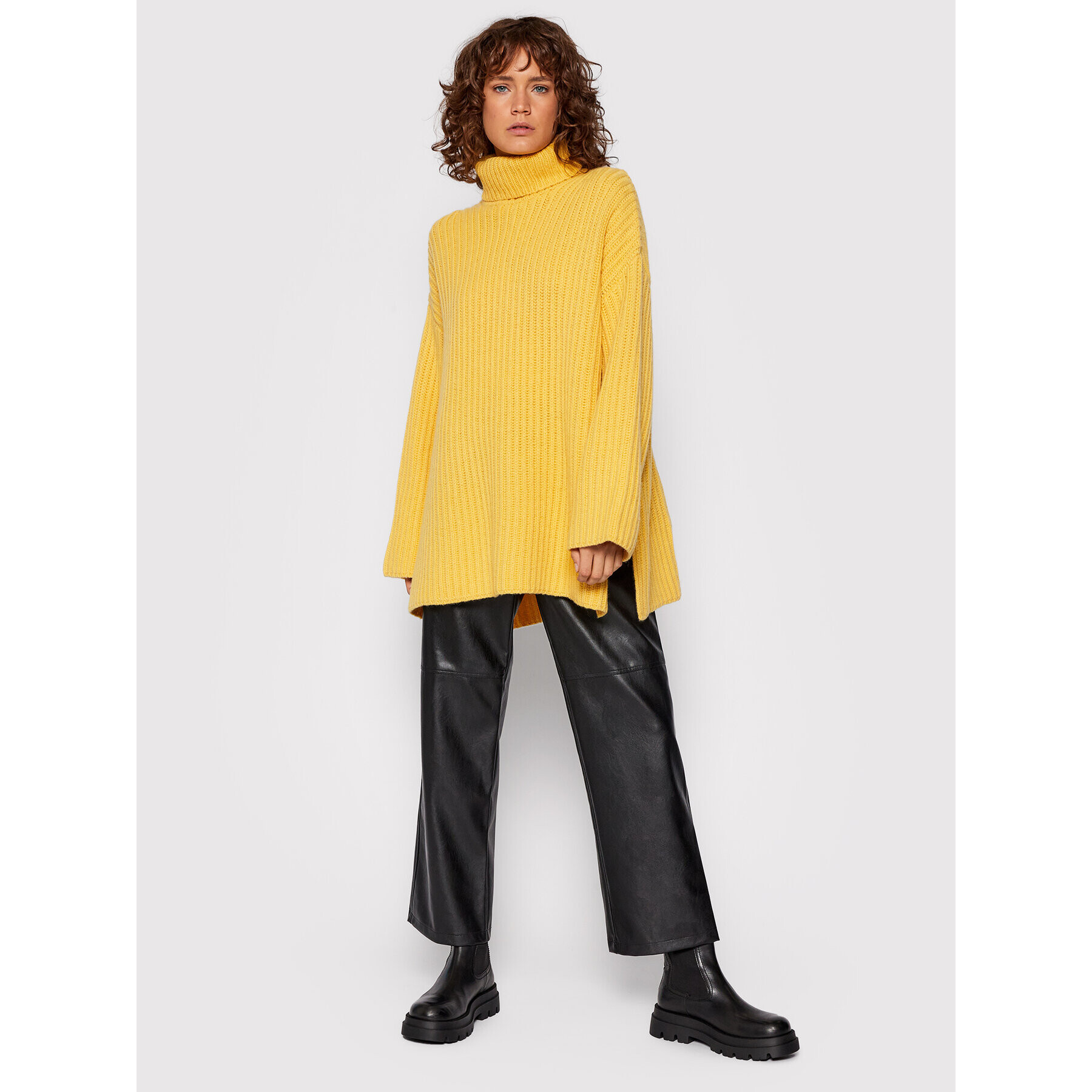 Samsøe Samsøe Поло Keiko F20400035 Жълт Regular Fit - Pepit.bg