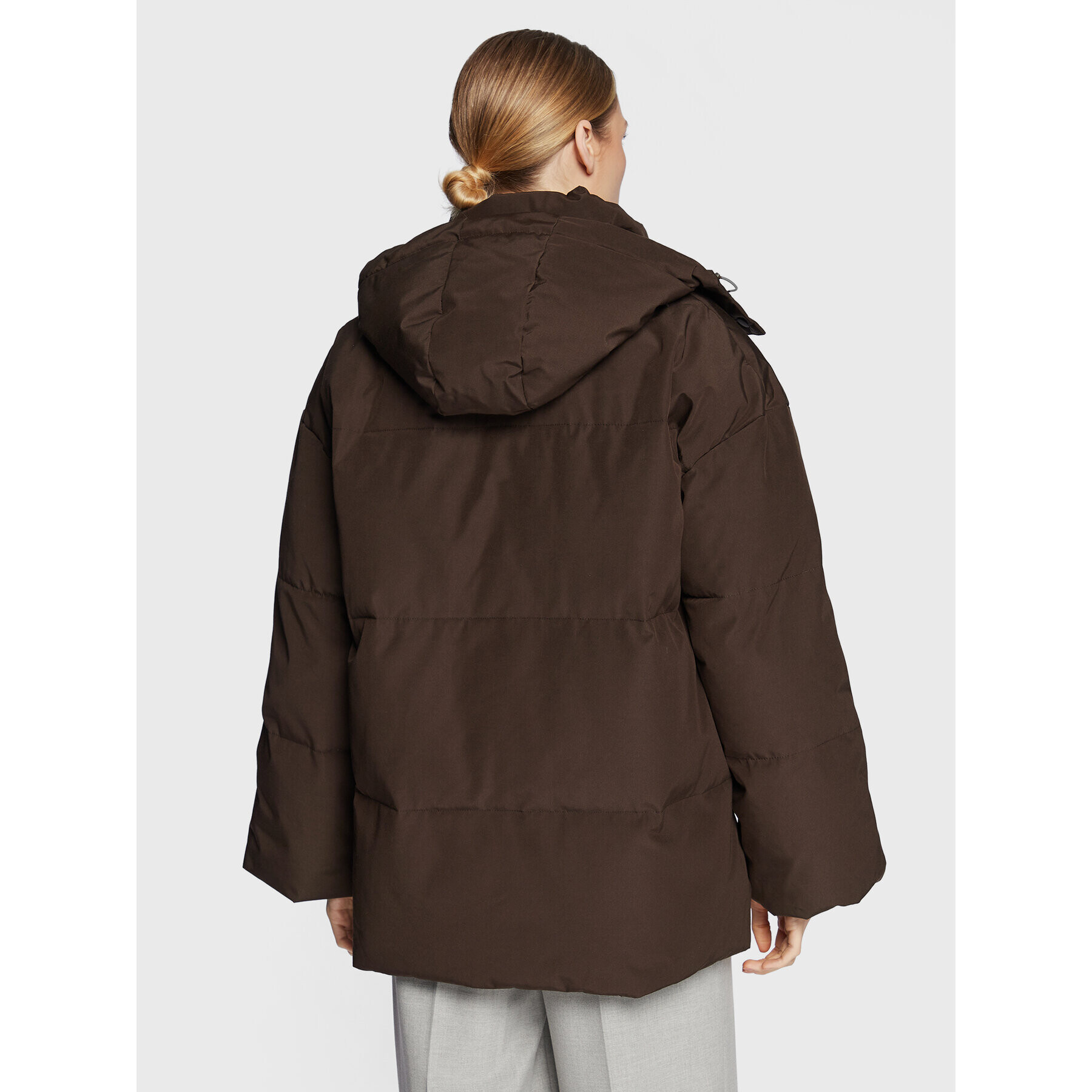 Samsøe Samsøe Пухено яке Hana F22300136 Кафяв Relaxed Fit - Pepit.bg