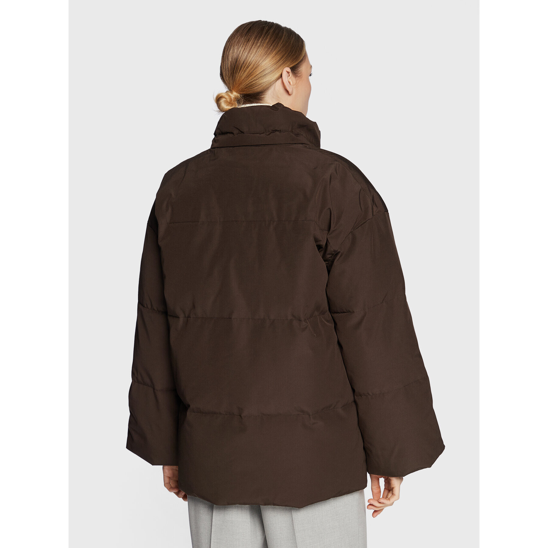 Samsøe Samsøe Пухено яке Hana F22300136 Кафяв Relaxed Fit - Pepit.bg