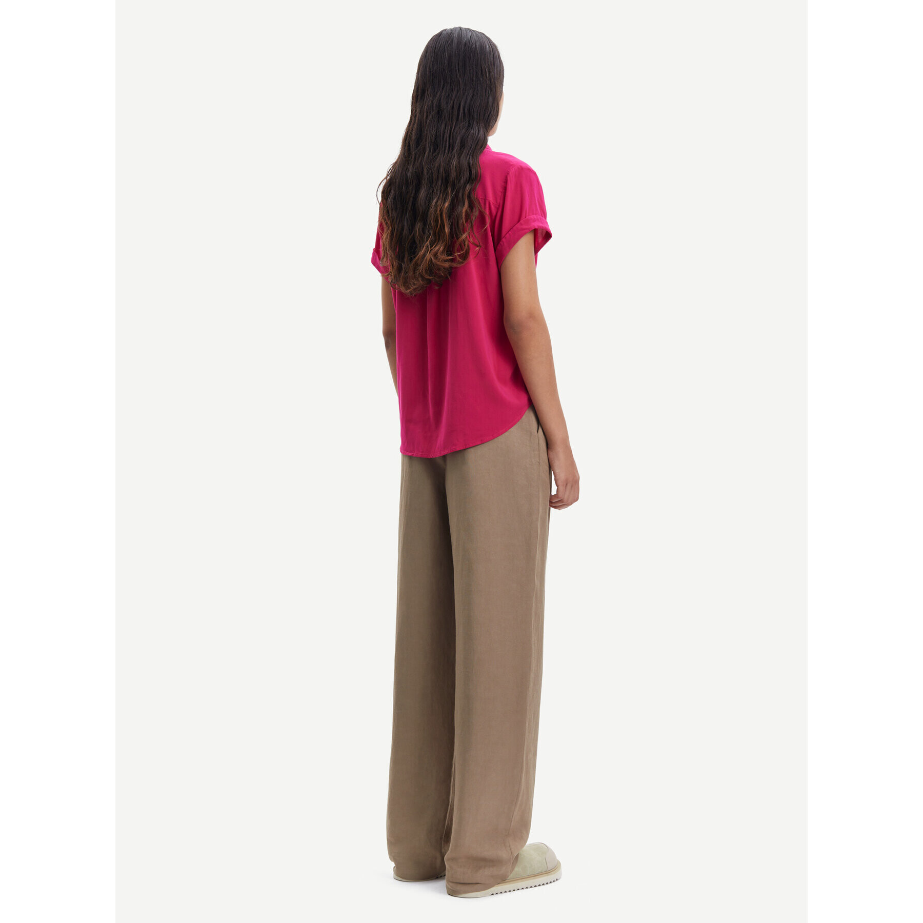 Samsøe Samsøe Риза Majan F19123672 Розов Relaxed Fit - Pepit.bg
