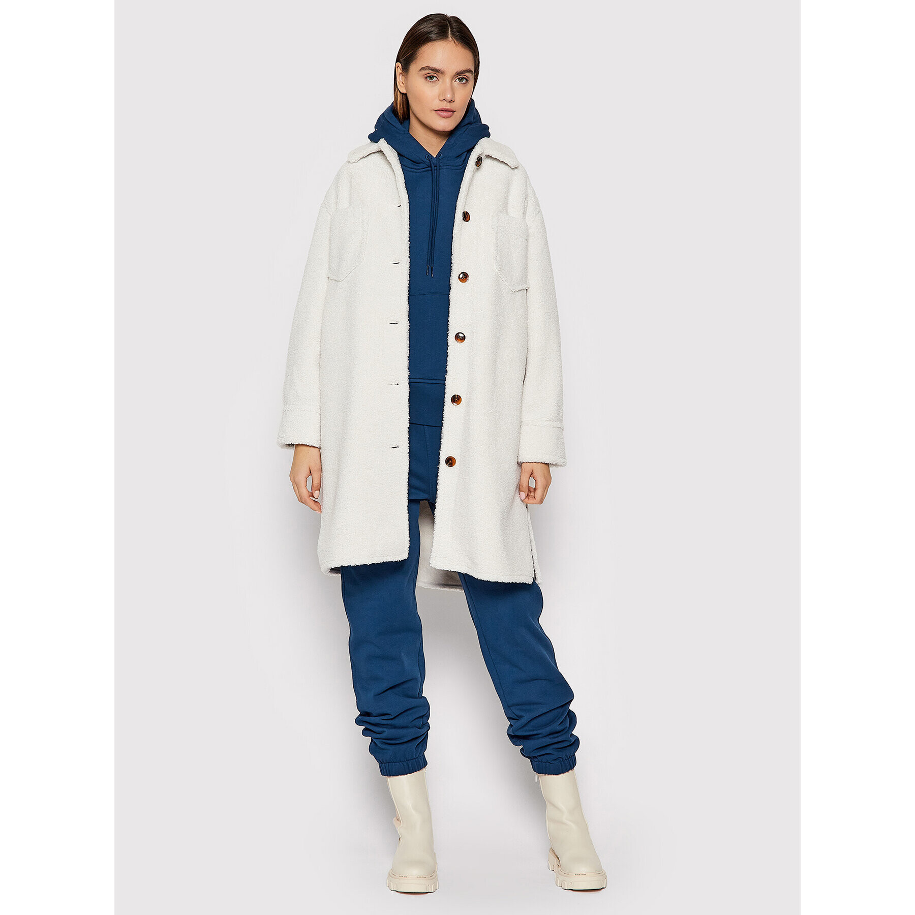 Samsøe Samsøe Суитшърт Eliana F21400093 Син Relaxed Fit - Pepit.bg