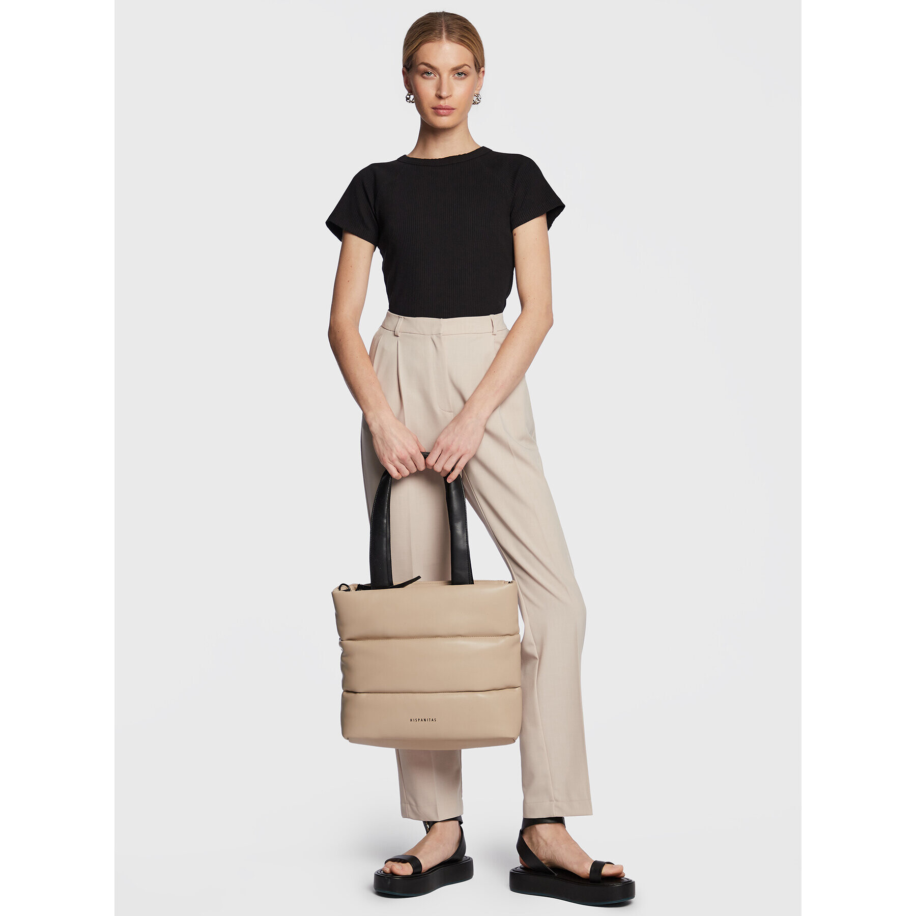 Samsøe Samsøe Тишърт Helene F22900010 Черен Slim Fit - Pepit.bg