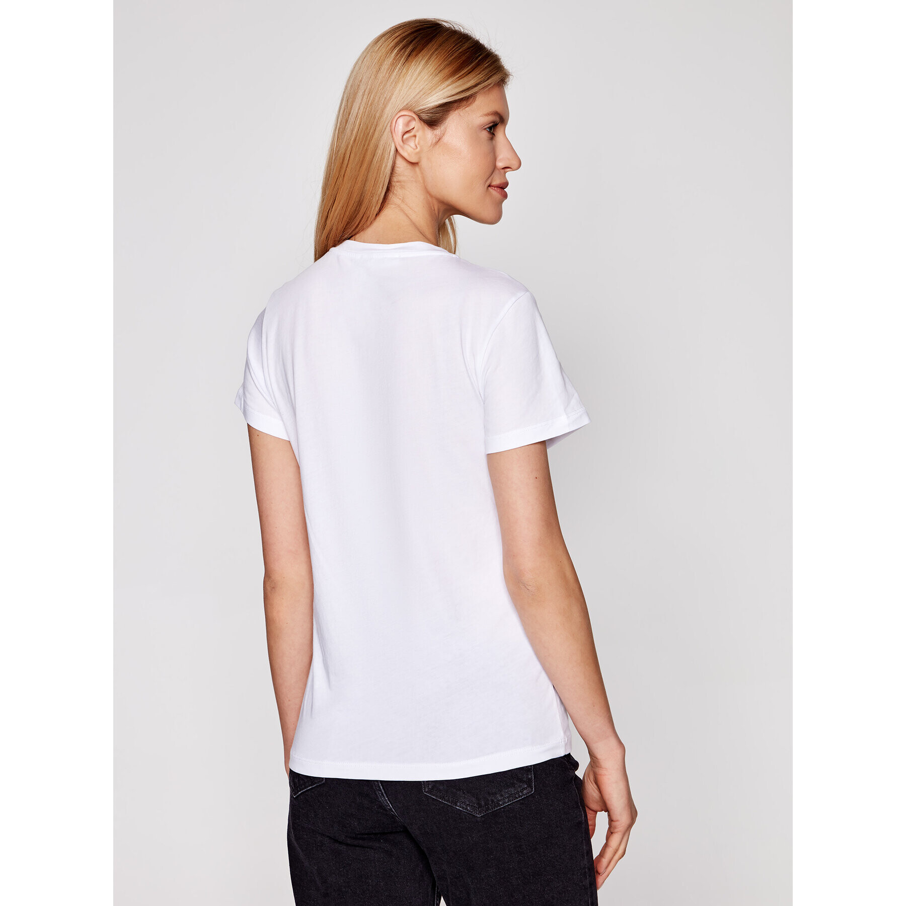 Samsøe Samsøe Тишърт Solly Solid F00012050 Бял Regular Fit - Pepit.bg