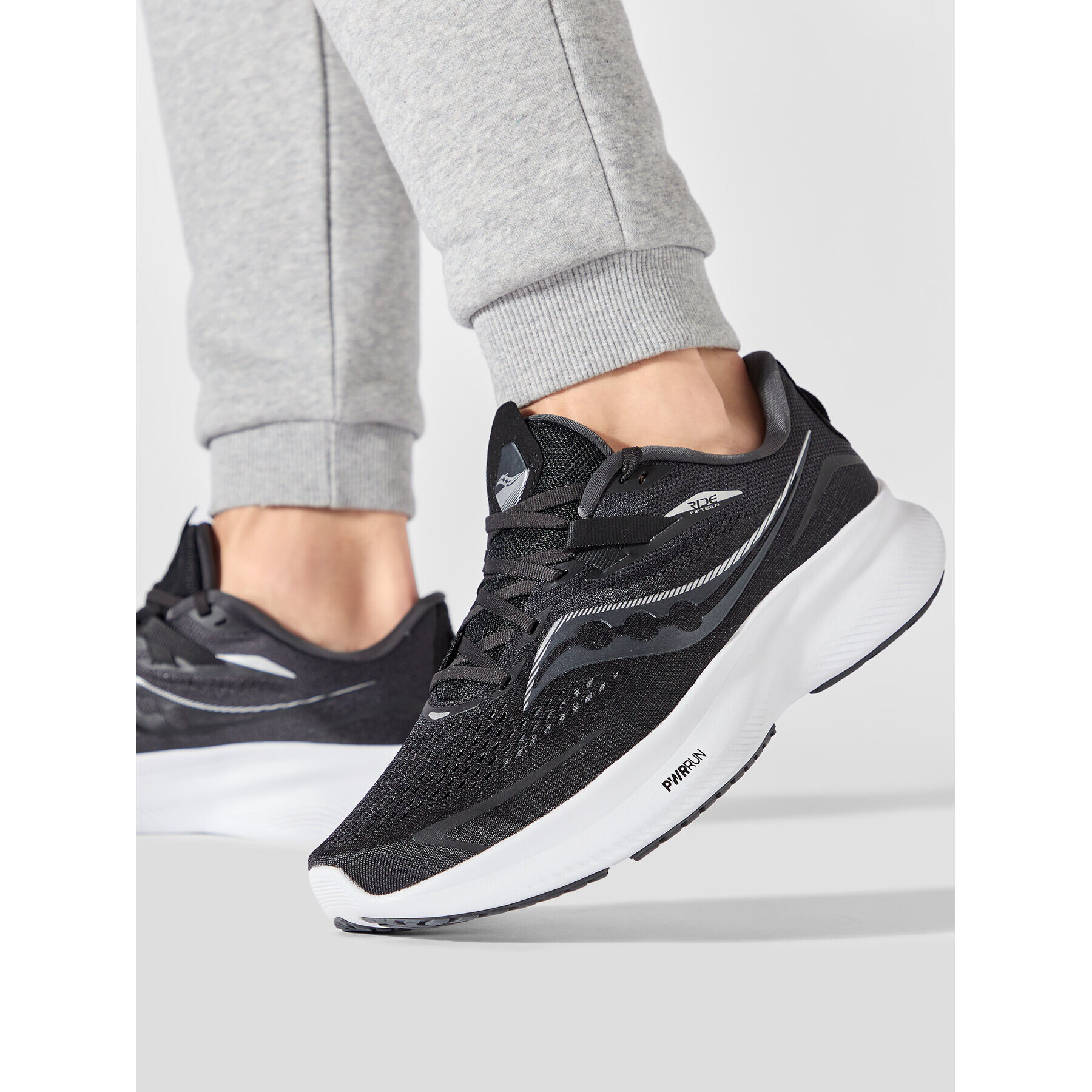 Saucony Обувки Ride 15 S20730-05 Черен - Pepit.bg