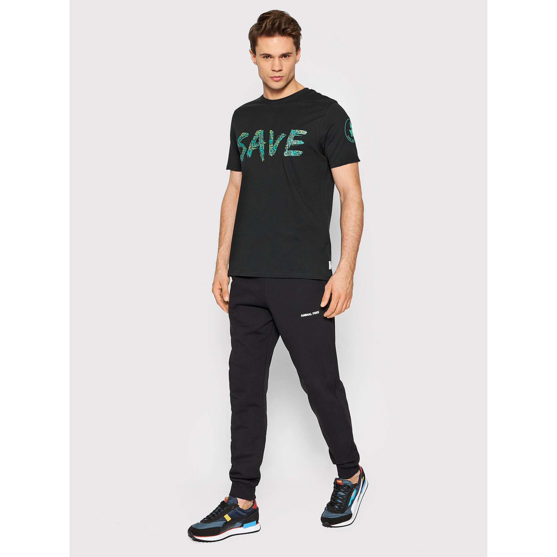 Save The Duck Долнище анцуг DF0170U BLEE14 Черен Regular Fit - Pepit.bg