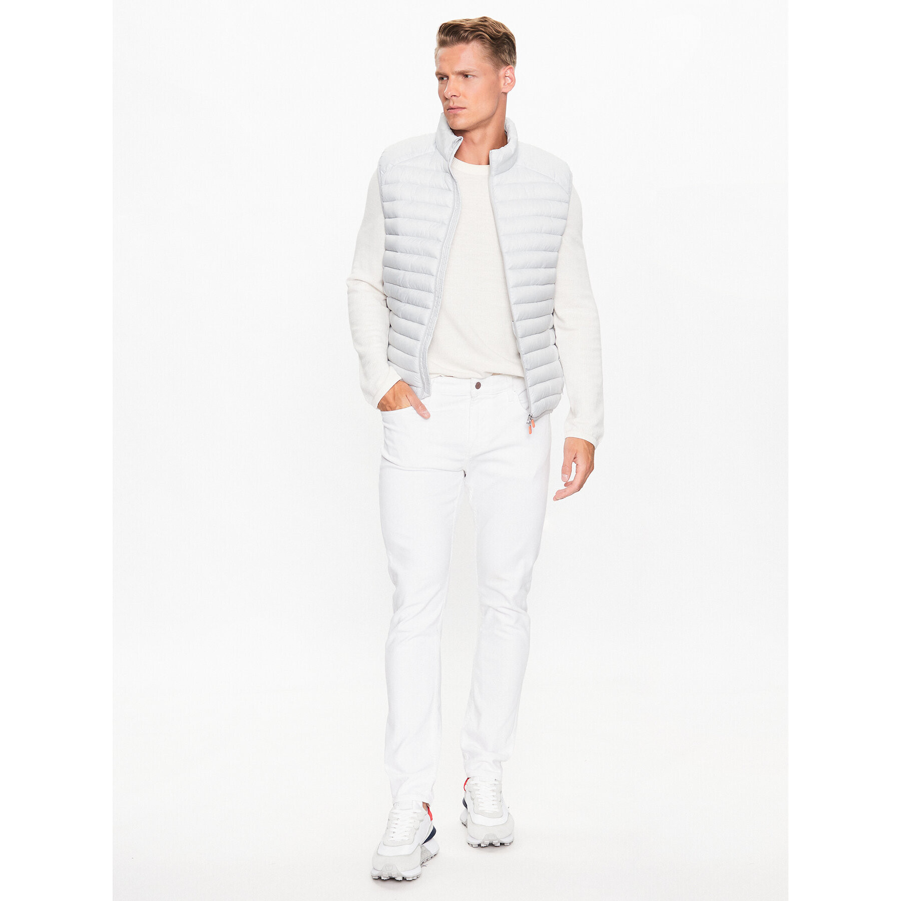 Save The Duck Елек Adam D82410M GIGA17 Сив Regular Fit - Pepit.bg