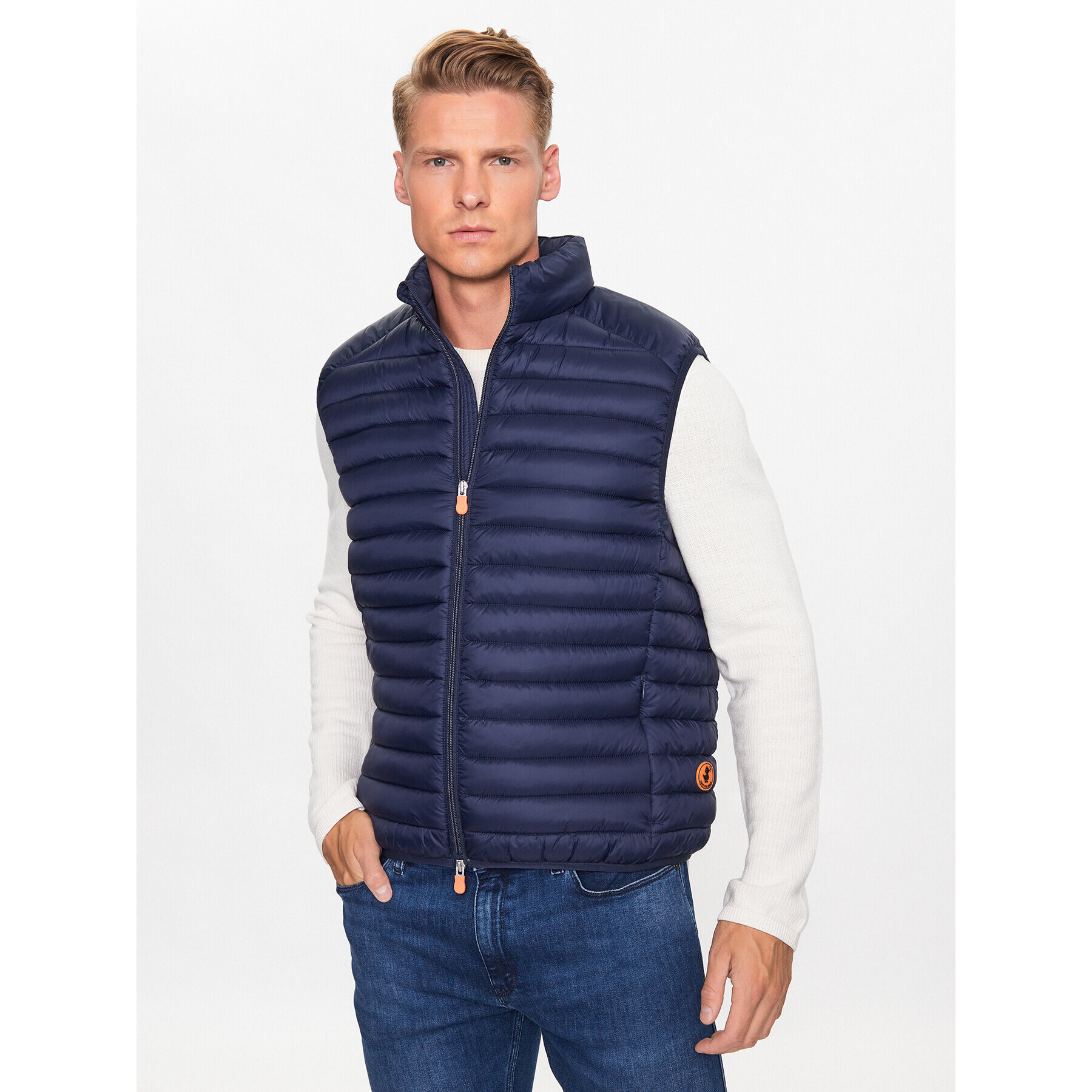 Save The Duck Елек Adam D82410M GIGA17 Тъмносин Regular Fit - Pepit.bg