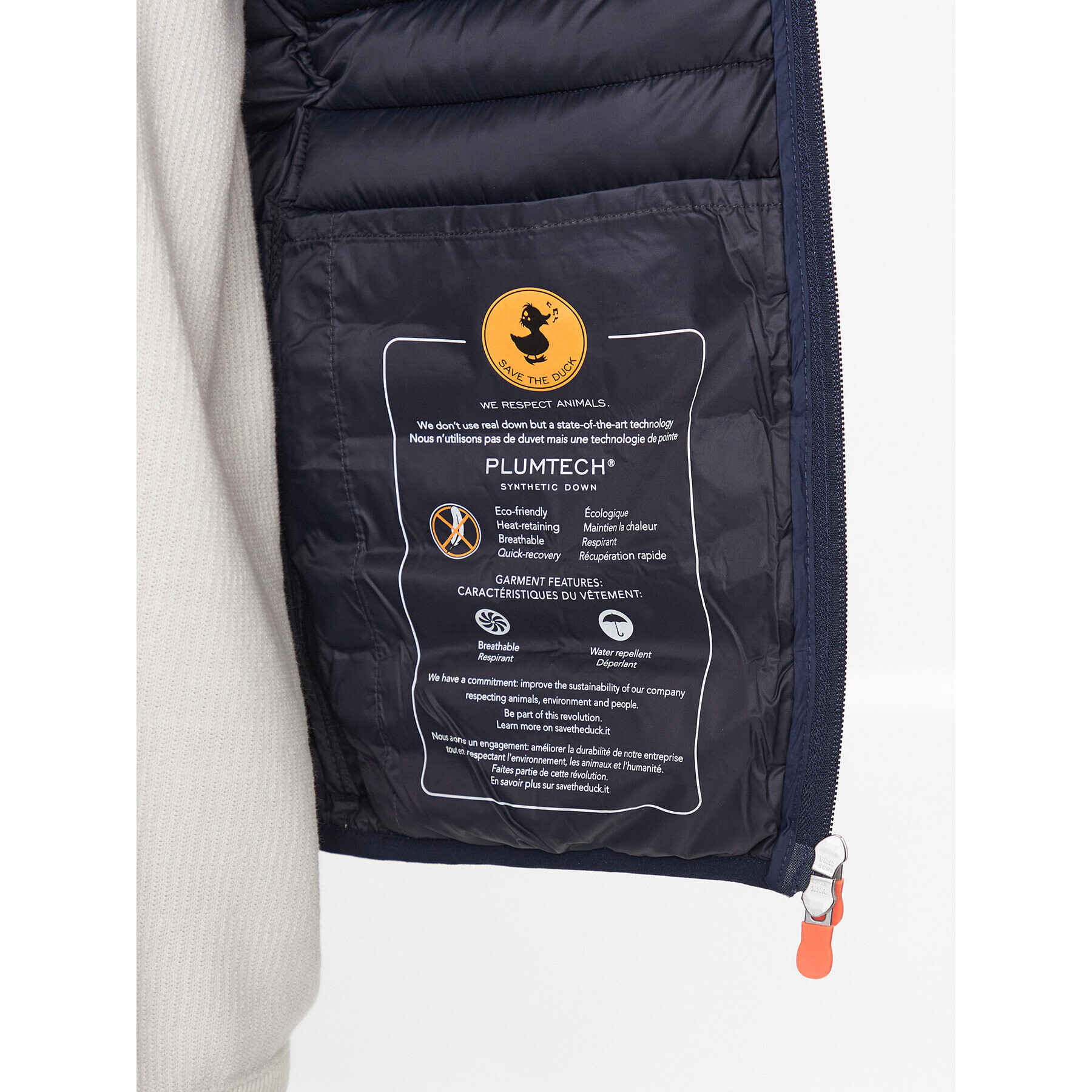 Save The Duck Елек Adam D82410M GIGA17 Тъмносин Regular Fit - Pepit.bg