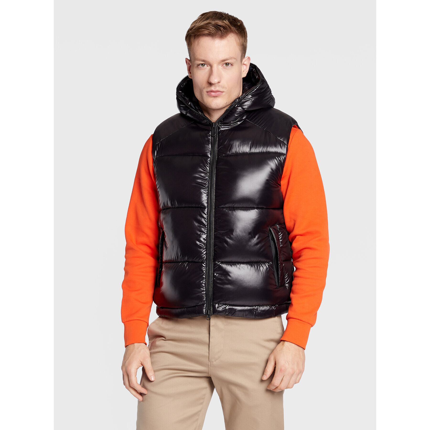Save The Duck Елек D80296M LUCK15 Черен Regular Fit - Pepit.bg