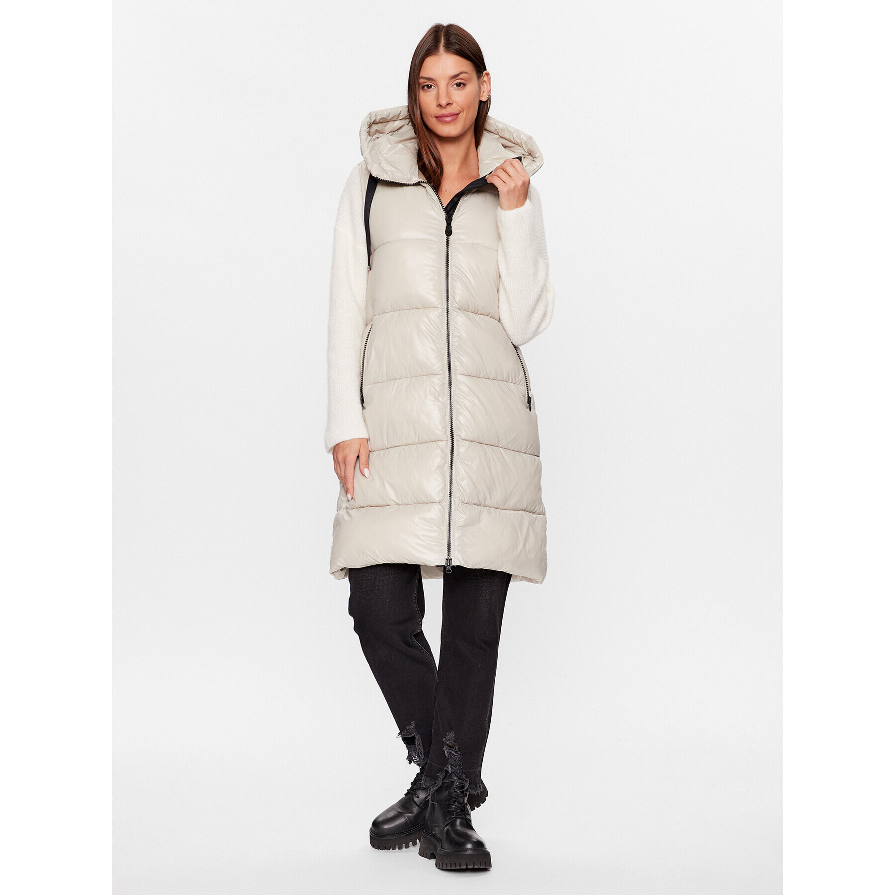 Save The Duck Елек Iria D80302W LUCK17 Бежов Regular Fit - Pepit.bg