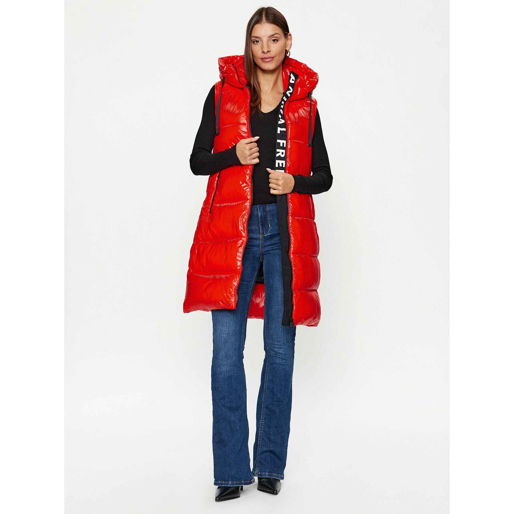 Save The Duck Елек Iria D80302W LUCK17 Червен Regular Fit - Pepit.bg