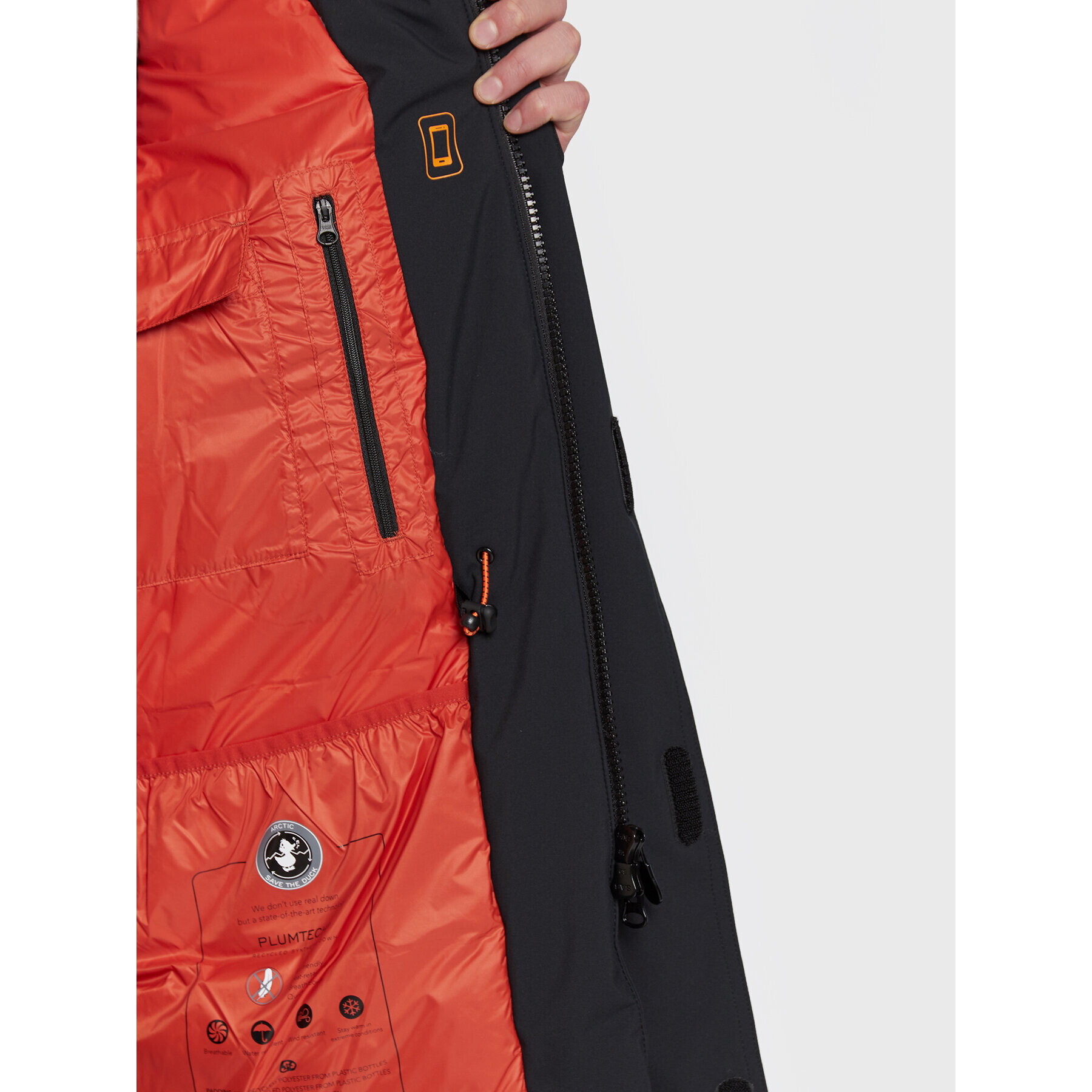 Save The Duck Парка P40181M SMEG15 Черен Regular Fit - Pepit.bg